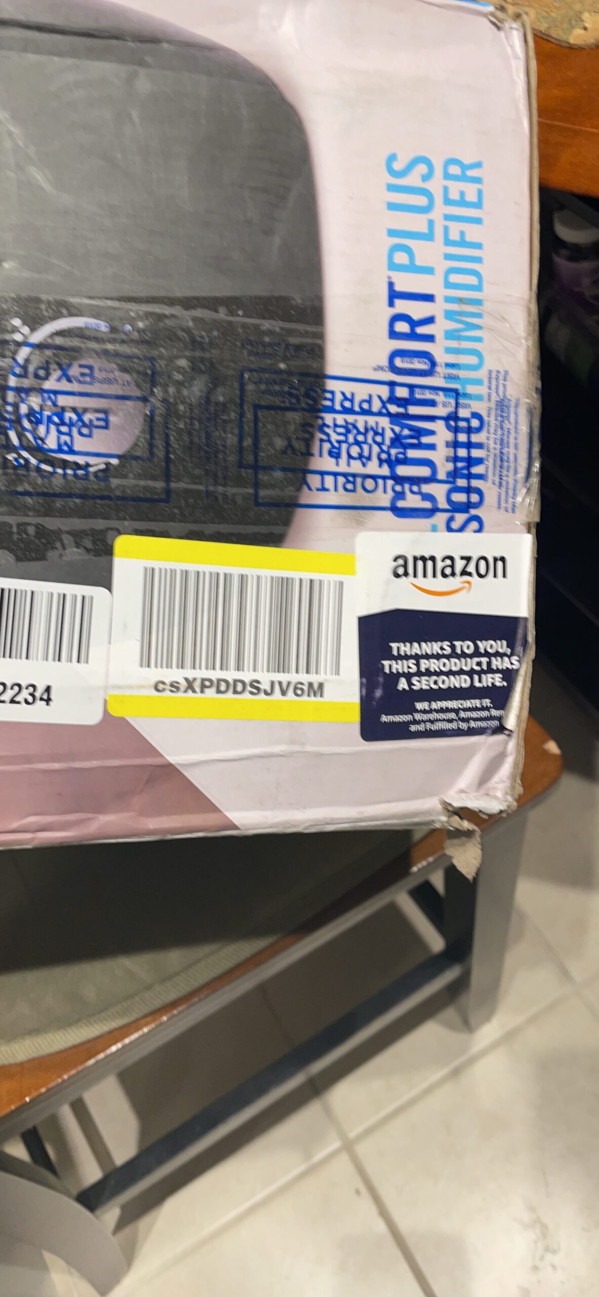 Homedics TotalComfort Plus Humidifier – Large Air Humidifiers for Bedroom, Plants – Top-Fill 5.3L Water Tank with Cool and Warm Mist, Essential Oil Pads, Colored Night-Light, Black - Customer Photo 1