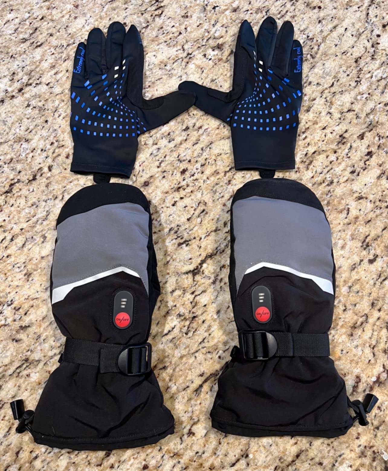 SAVIOR HEAT Heated Mittens Battery Ski Gloves, Electric Rechargeable Mitts for Skiing Camping Hiking Arthritis Hands Men Women - Customer Photo 1