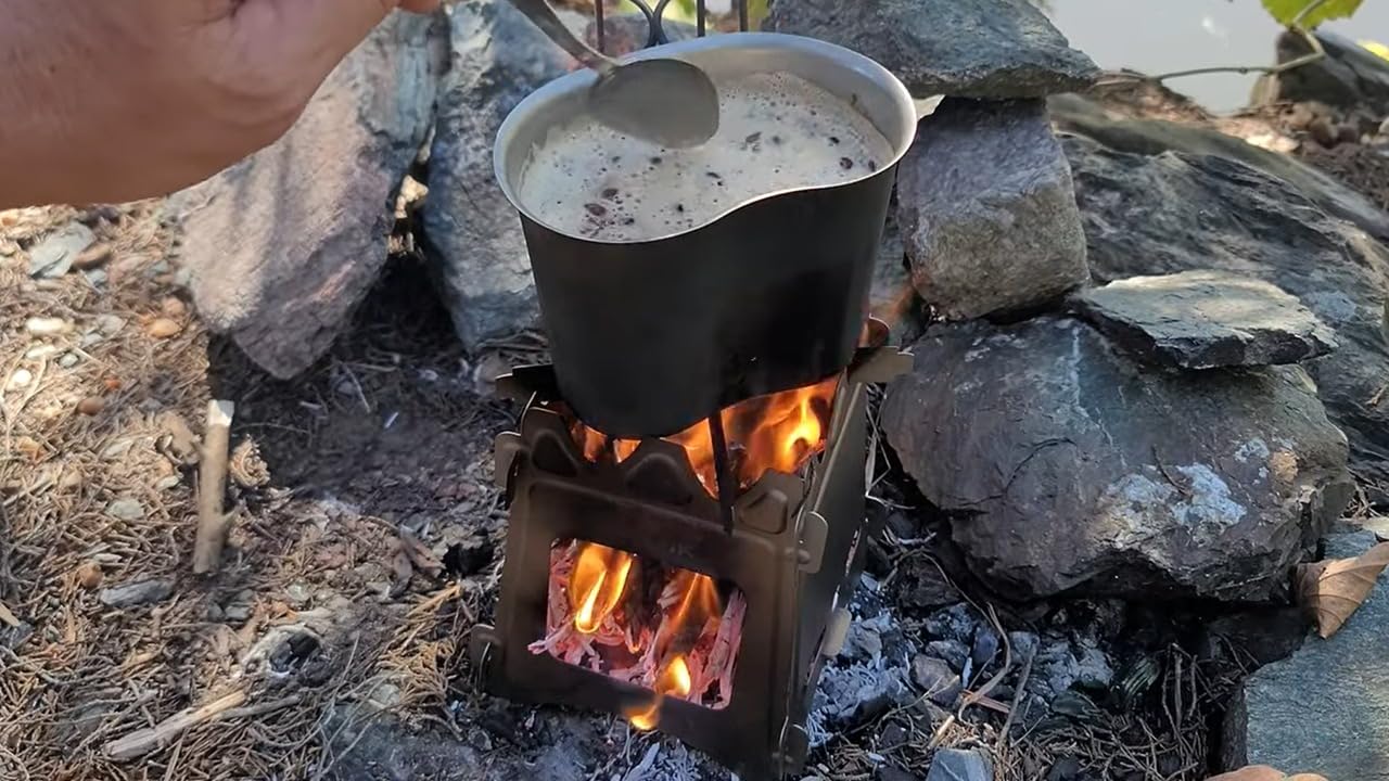 Kuvik Titanium Wood Stove - Ultralight and Compact Stove for Backpacking, Camping, and Survival - Customer Photo 2