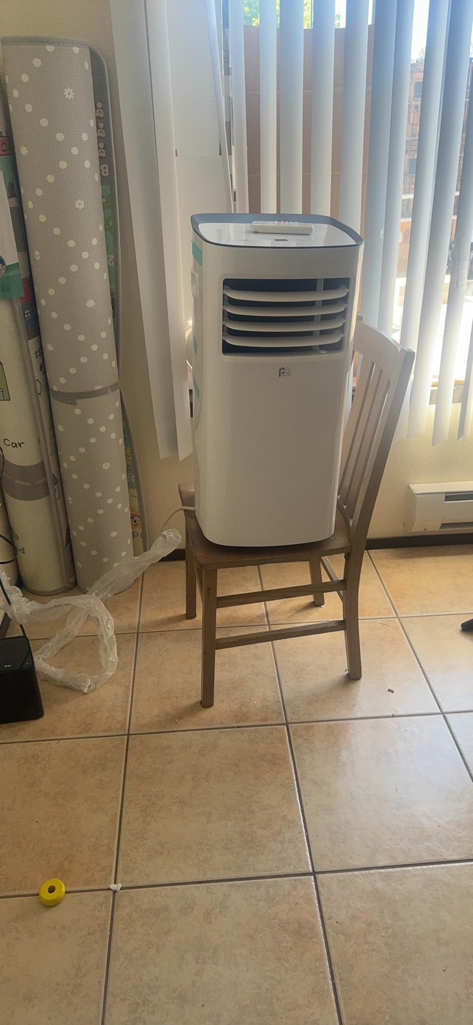 PerfectAire 2PORT10000A 10,000 BTU/7,000 SACC Compact Portable Air Conditioner with Full-Function Remote for Small to Medium Rooms, White, 115V - CEC - Customer Photo 2