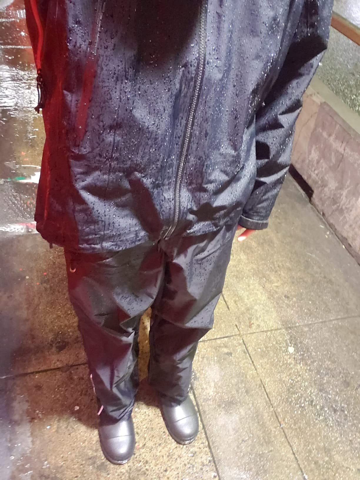 33,000ft Men's Rain Pants, Waterproof Rain Over Pants, Windproof Outdoor Pants for Hiking, Fishing - Customer Photo 2