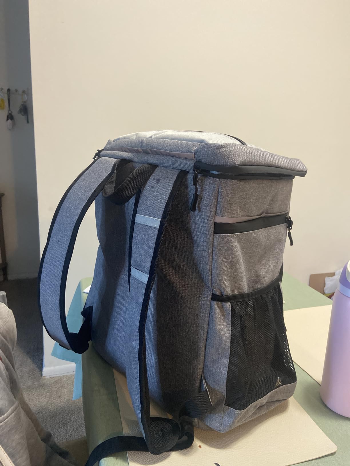 Insulated Backpack Cooler - 54 Cans, 24 Hour Cooling, Wider Straps, Lightweight Leak Proof Liner, Portable Cooler Backpack Bag for Men Women Beach Picnic Travel Lunch Camping - Everlasting Comfort - Customer Photo 2