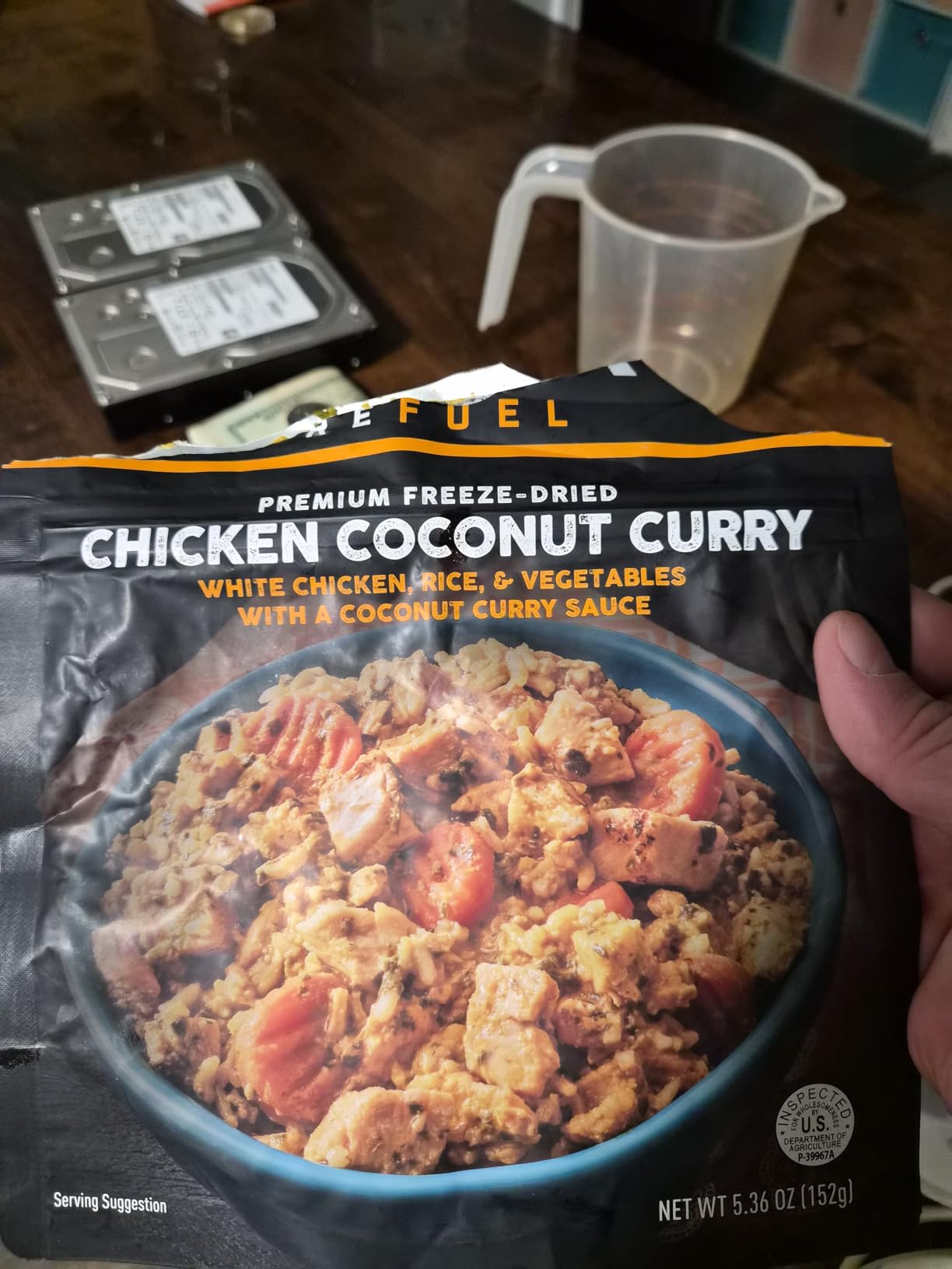 Peak Refuel Chicken Coconut Curry | Freeze Dried Backpacking and Camping Food | Amazing Taste & Quality | High Protein | Real Meat | Quick Prep (2 Serving Pouch) - Customer Photo 1