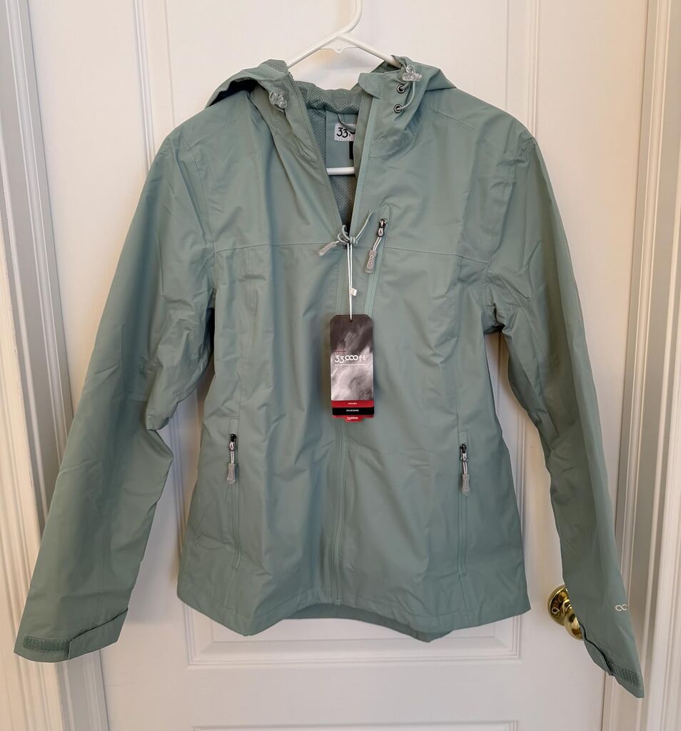 33,000ft Packable Rain Jacket Women Lightweight Waterproof Raincoat with Hood Cycling Bike Jacket Windbreaker - Customer Photo 5