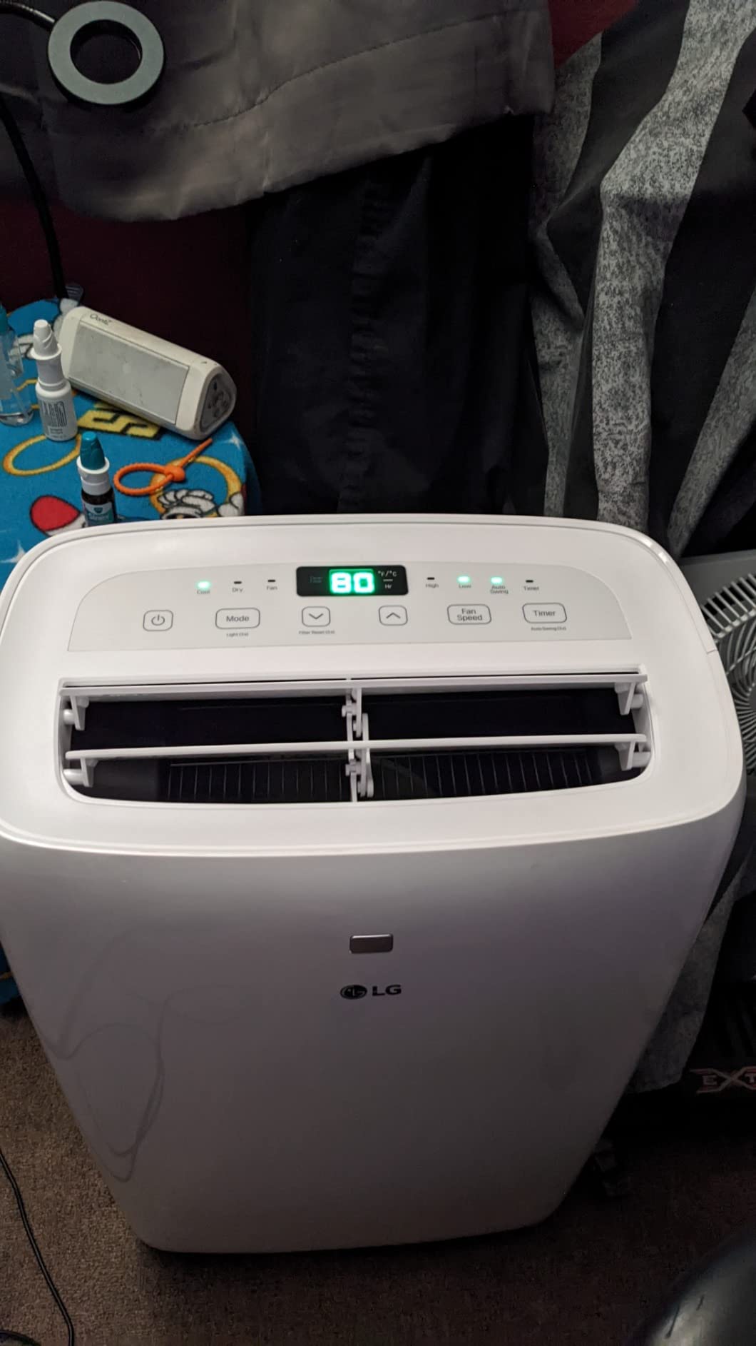 LG 7,000 BTU Portable Air Conditioner, 115V, Cools 300 Sq.Ft. (12' x 25' Room Size), Portable Air Conditioner for Home with Quiet Operation, LCD Remote Control, and Window Installation Kit, White - Customer Photo 2