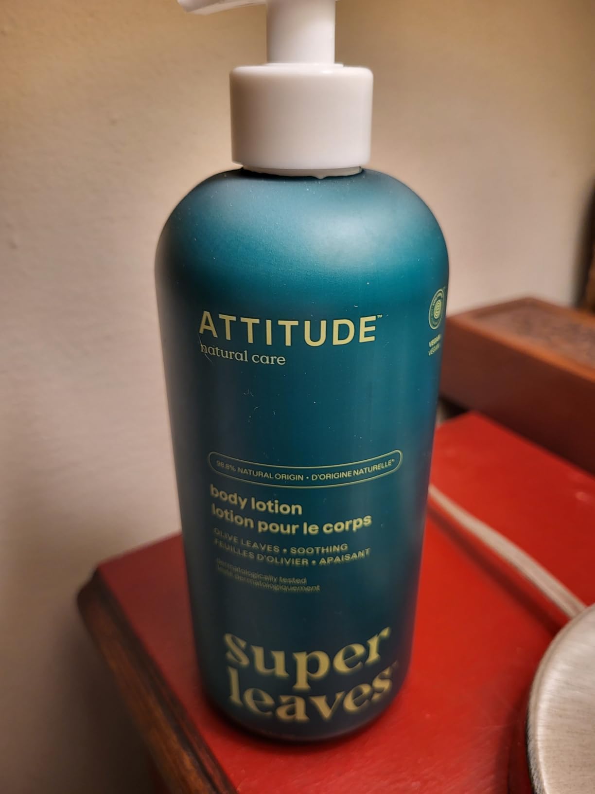 ATTITUDE Body Lotion, EWG Verified Moisturizer, Vegan Skin Care Products, Non-Greasy, Hydrating for Dry Skin, Cruelty Free, Extra Gentle, Unscented, 16 Fl Oz Customer Review ATTITUDE Body Lotion, EWG Verified Moisturizer, Vegan Skin Care Products, Non-Greasy, Hydrating for Dry Skin, Cruelty Free, Extra Gentle, Unscented, 16 Fl Oz - Customer Photo 1
