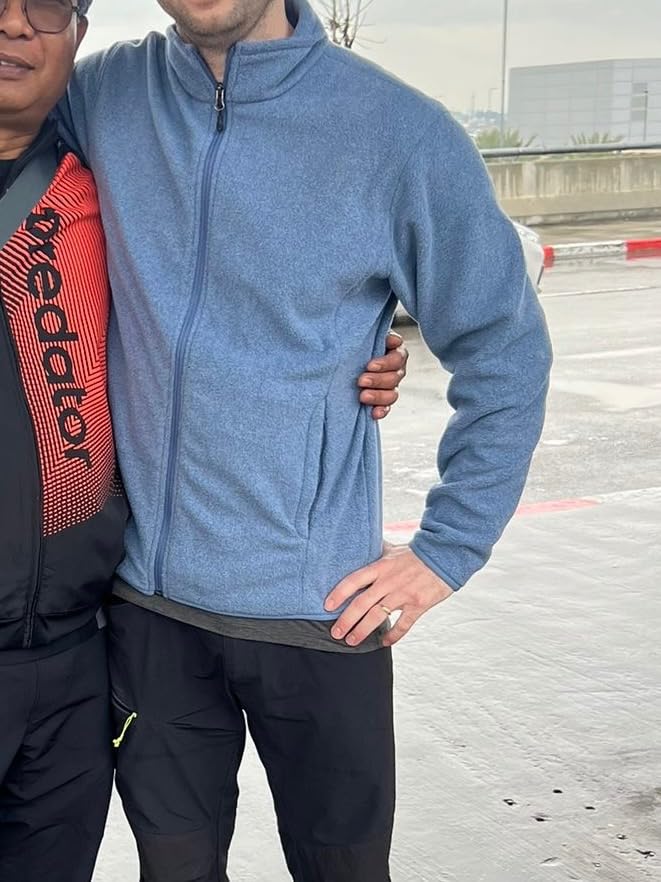 Amazon Essentials Men's Full-Zip Fleece Jacket (Available in Big & Tall) - Customer Photo 1