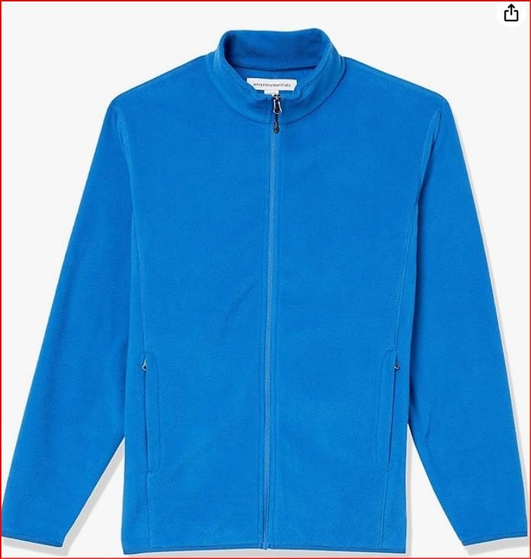 Amazon Essentials Men's Full-Zip Fleece Jacket (Available in Big & Tall) - Customer Photo 2