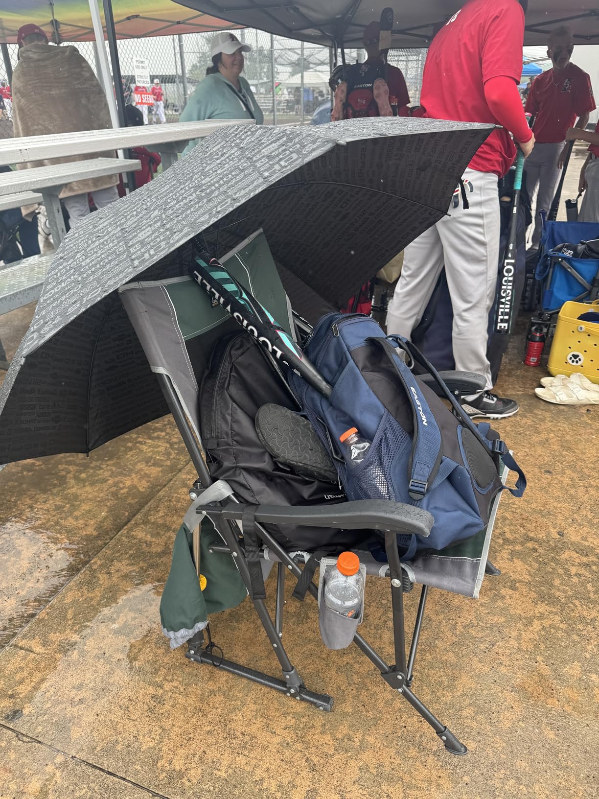 GCI Outdoor Comfort Pro Rocker Collapsible Rocking Chair & Outdoor Camping Chair, Indigo Blue - Customer Photo 2