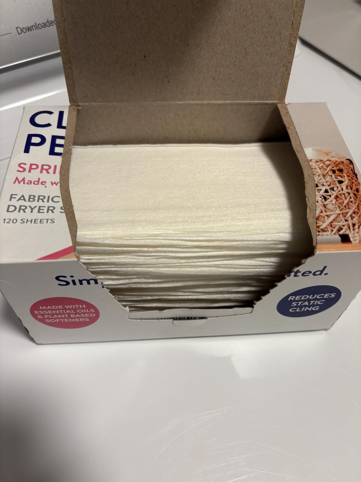 The Clean People Fabric Softener Sheets - Dryer Sheets - Softens & Removes Static Cling - Vegan Laundry Softener With Essential Oils - Fresh Scent, 120 Pack - Customer Photo 4