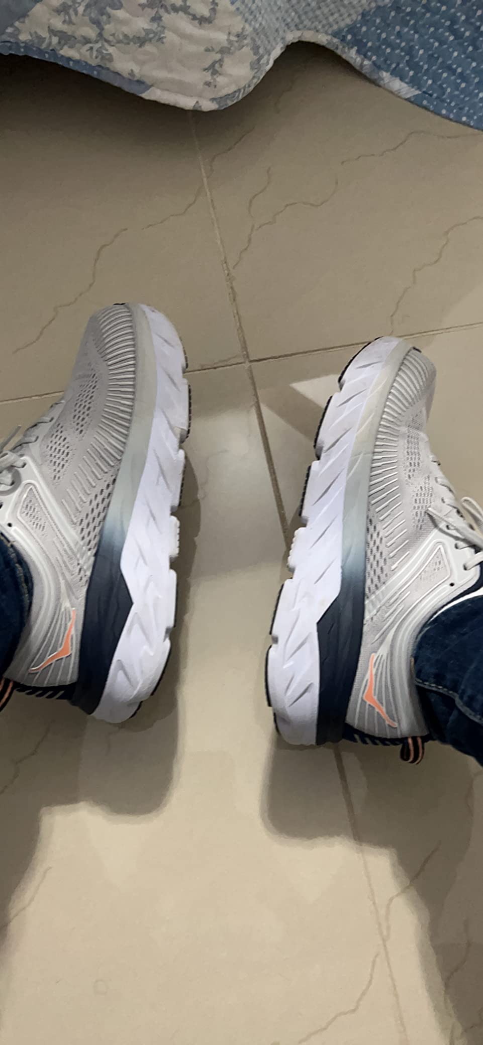 HOKA ONE ONE Bondi 7 Womens Shoes Size 8.5, Color: Blue Fog/Blue Glass - Customer Photo 1