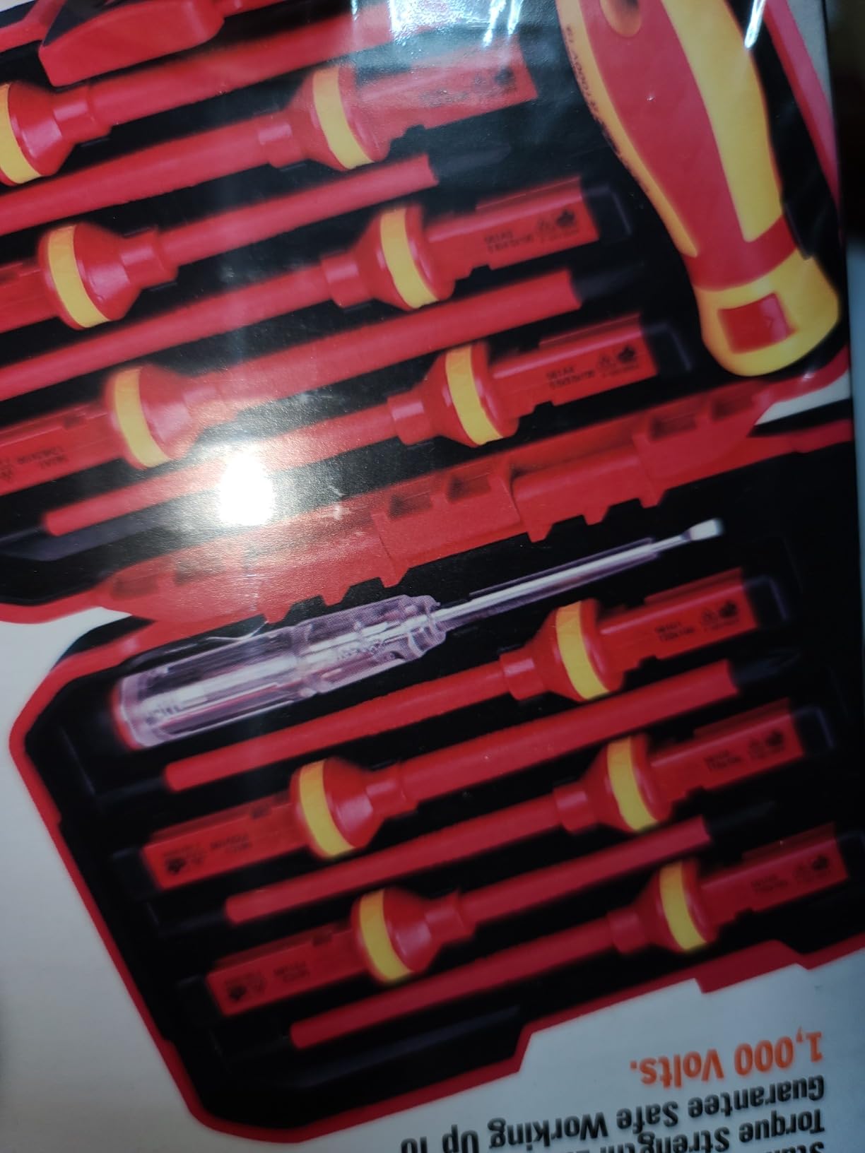 1000V Insulated Electrician Screwdriver Set - 13-Piece Professional Electrical Screwdriver Set Insulation Handle CRV Steel Magnetic Phillips Slotted Pozi Torx Tips VDE & GS Certified - Customer Photo 3