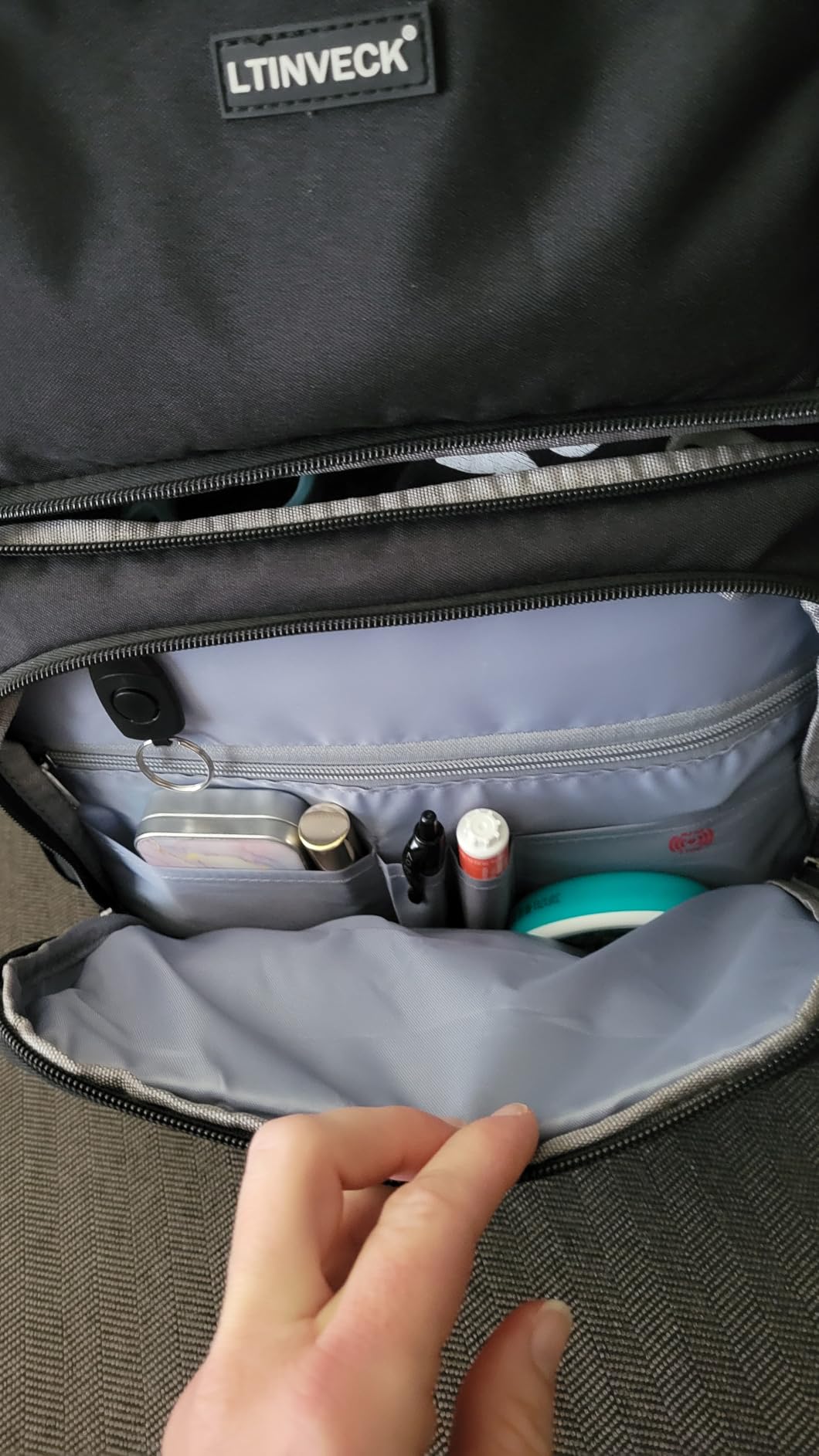 Cooler Backpack,Insulated Backpack Cooler Leakproof Double Deck Cooler Bag for Men Women RFID Lunch Backpack - Customer Photo 3