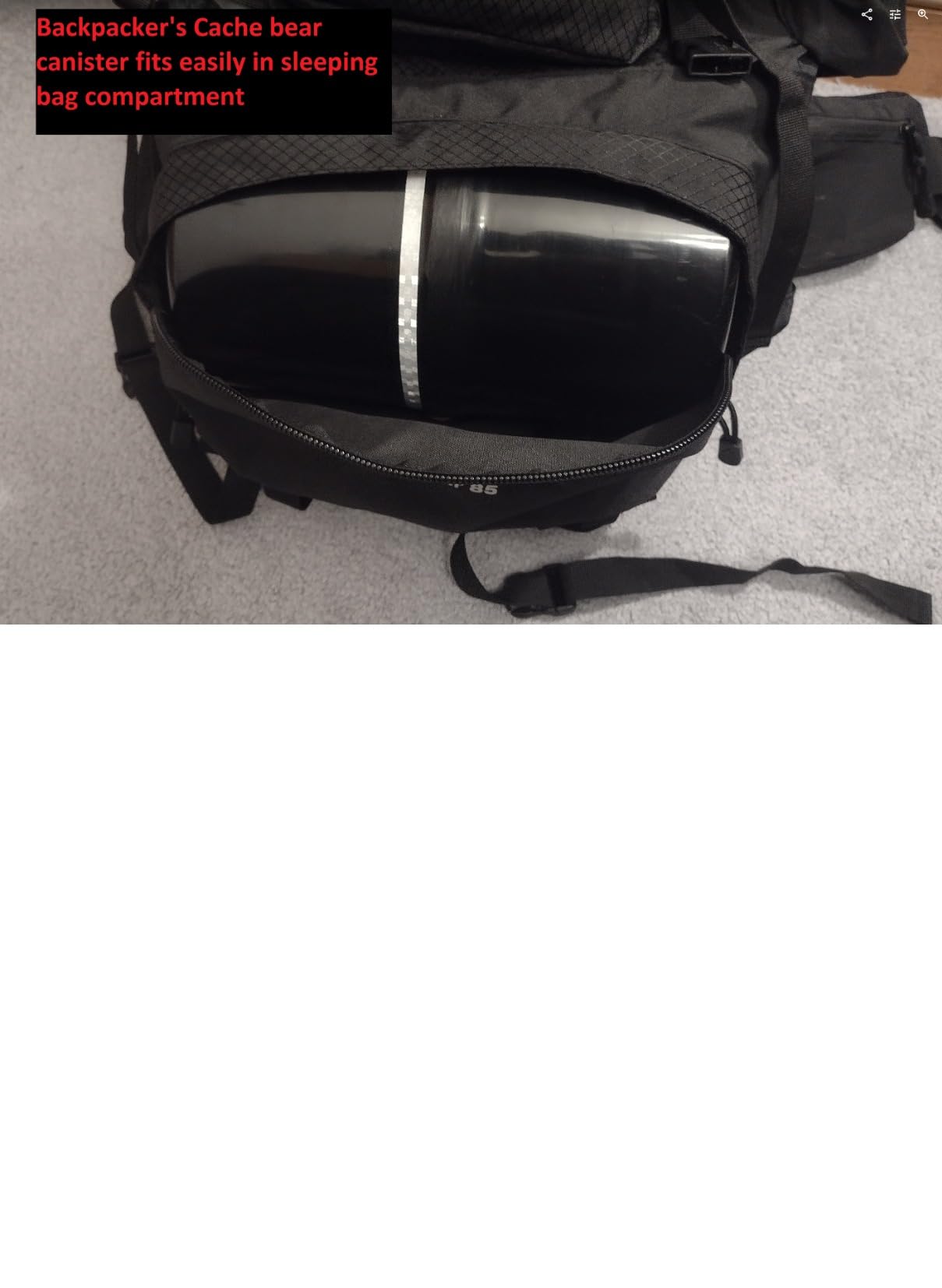 Teton 75L Explorer Internal Frame Backpack for Hiking, Camping, Backpacking, Rain Cover Included, Ocean - Customer Photo 1