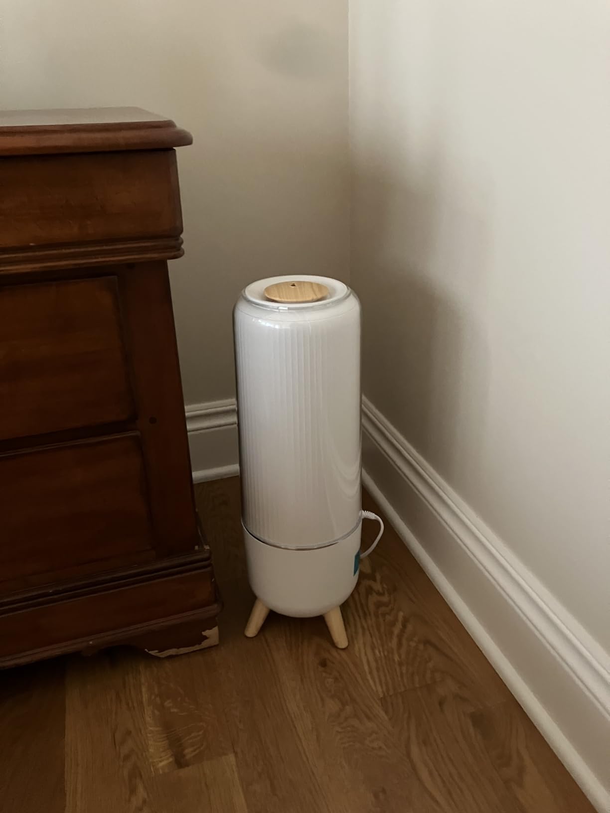 Homedics Ultrasonic Humidifier - Large Deluxe Air Humidifiers for Bedroom, Plants, Office - Top-Fill 1.47-Gallon Tank, Cool Mist, Essential Oil Pads and Built-In Timer, 3 Speed Settings, White - Customer Photo 2