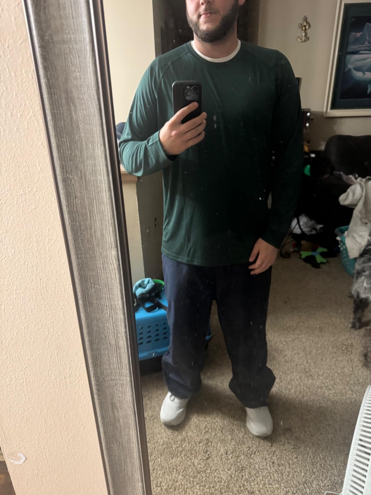 MAGCOMSEN Men's Long Sleeve Shirts UPF 50+ UV Sun Protection Athletic Shirts for Hiking Running Workout Rash Guard - Customer Photo 1