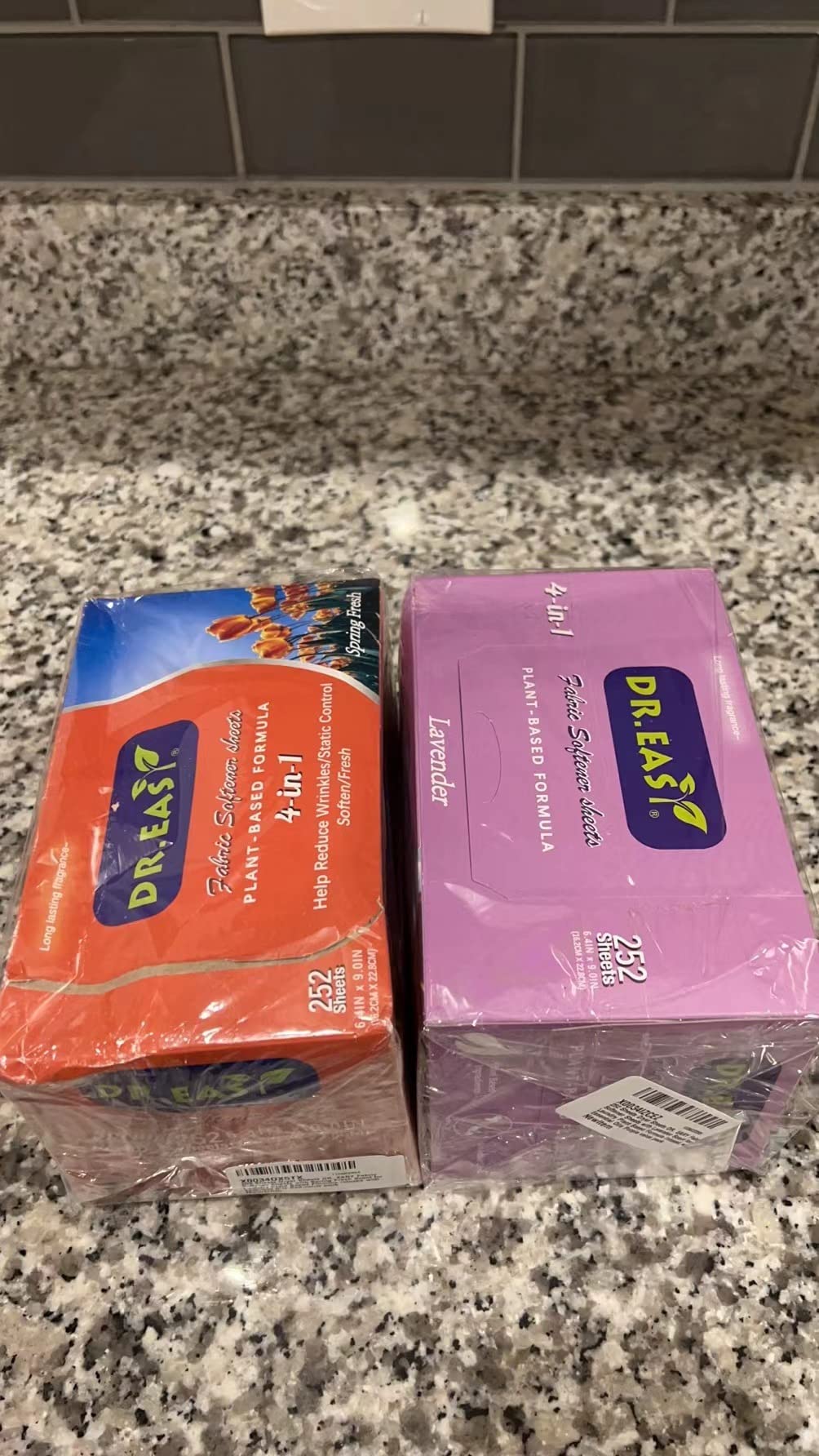 DR.EASY Dryer Sheets Plant Based Formula 252 Ct Fabric Softener sheets for Laundry Sunfresh Essential Oil Scented No Artificial Fragrances No Dyes Reduce Static & Wrinkles Help Repel Pet Hair - Customer Photo 1