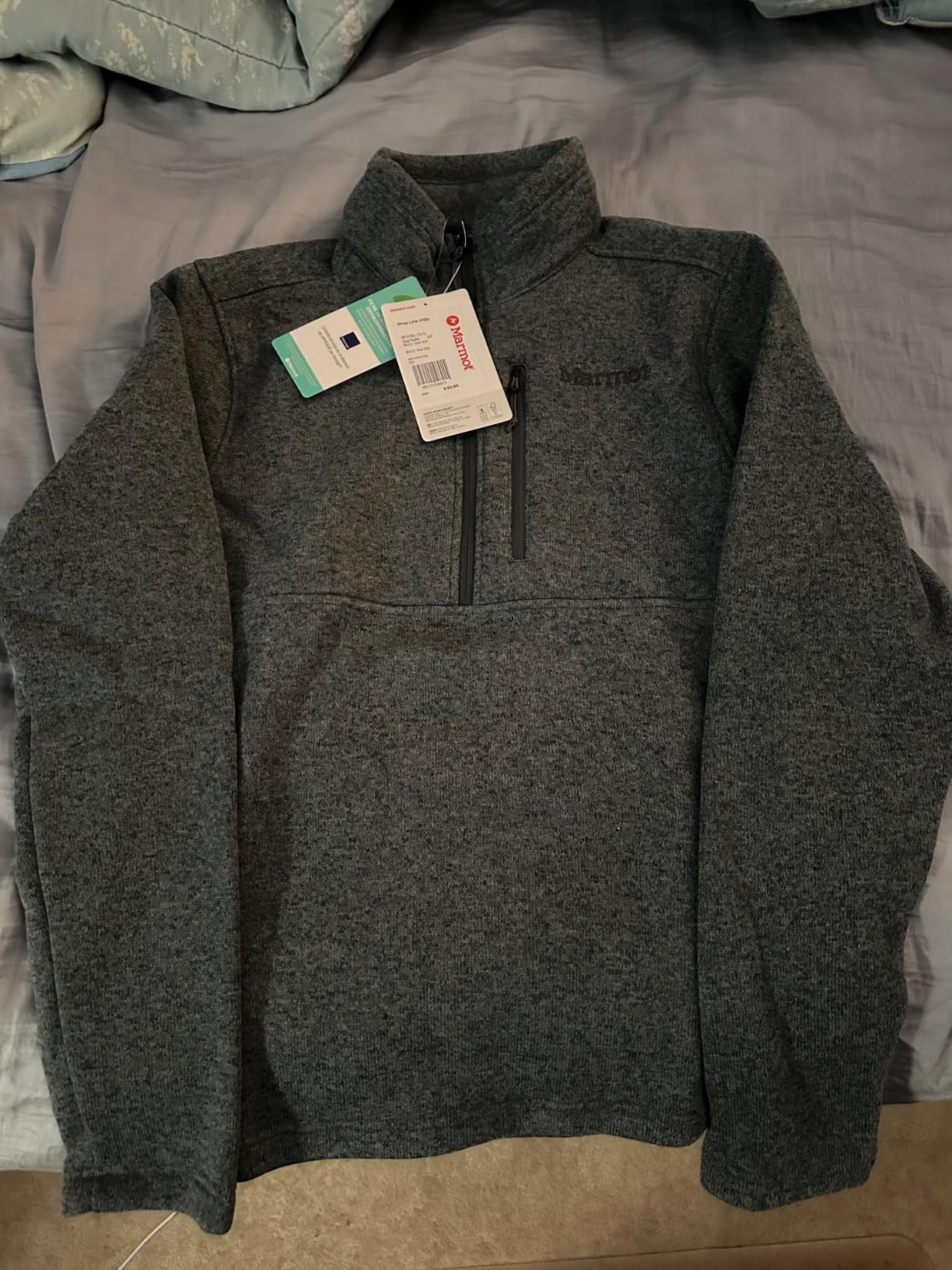 MARMOT Men's Drop Line 1/2 Zip Fleece Jacket - Customer Photo 1
