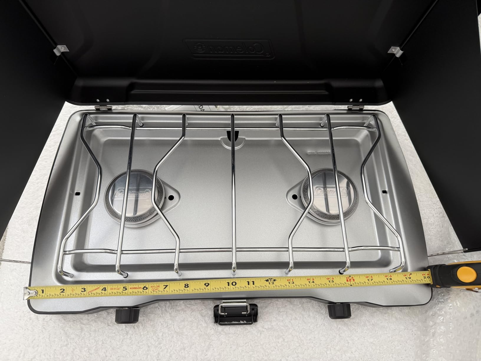 Coleman Triton 2-Burner Propane Stove, Portable Camping Cooktop with 2 Adjustable Burners & Wind Guards, 22,000 BTUs of Power for Camping, Tailgating, Grilling, BBQ, & More - Customer Photo 2