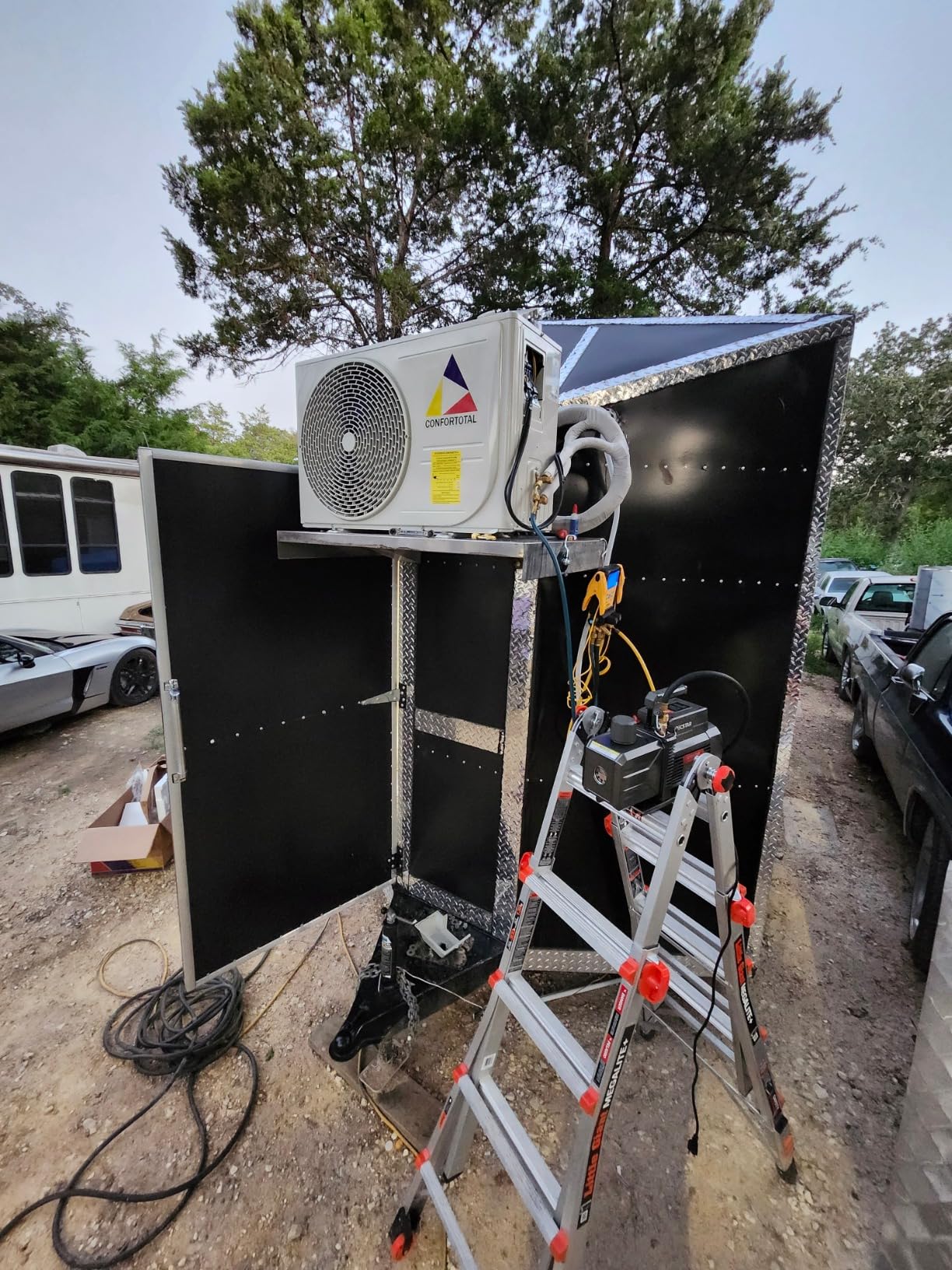 SPECSTAR 110V 9.6 CFM 1 HP Dual-Stage Rotary Vane HVAC Air Vacuum Pump for R12 R22 R134a R410a Systems with Oil Bottle - Customer Photo 1