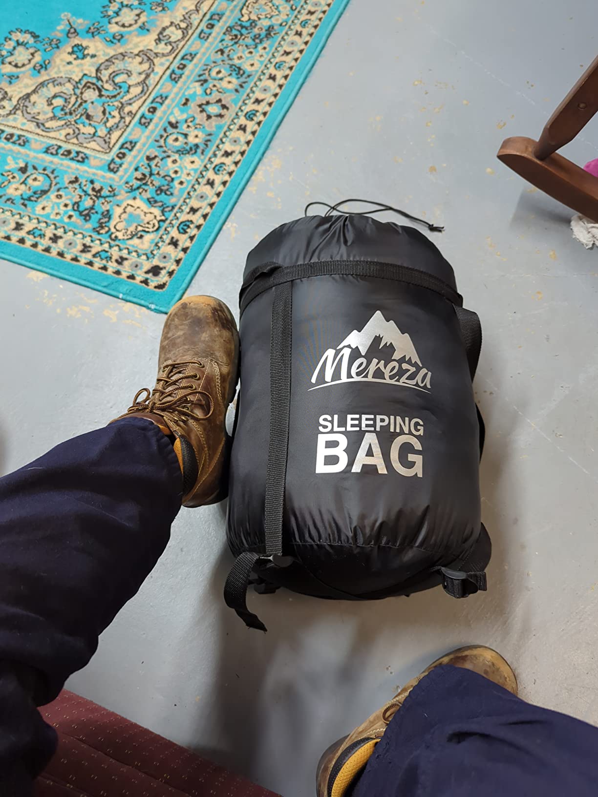 MEREZA Double Sleeping Bag for Adults Mens with Pillow, XL Queen Size Two Person Sleeping Bag for All Season Camping Hiking Backpacking 2 Person Sleeping Bags for Cold Weather & Warm - Customer Photo 2