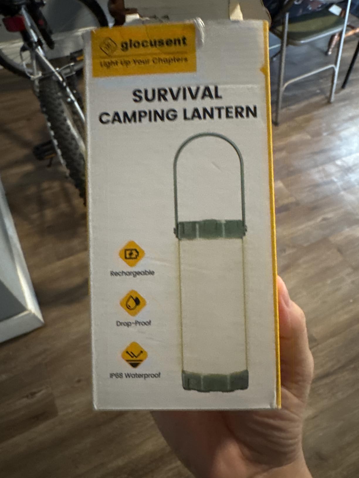 Glocusent 106 LED Camping Lantern Rechargeable, Up to 80Hrs, 5000mAh Lantern with 5 Brightness 3 Modes & SOS, IP68 Waterproof, Max 1200LM, Camping Light for Power Outages Hiking Emergency Hurricane - Customer Photo 2