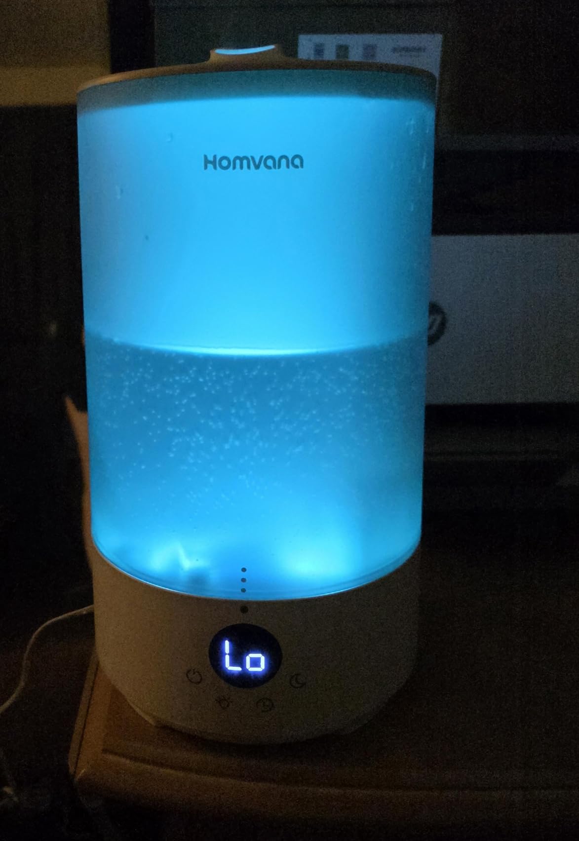 Homvana Humidifiers for Bedroom Home, 3.6 L Cool Mist Top-Fill 34H Super Long Time, Quiet 23dB, Baby Humidifier, Oil Diffuser for Large Room, Plants, Nursery, Office BPA FREE, 7 Color Light Ultrasonic - Customer Photo 4