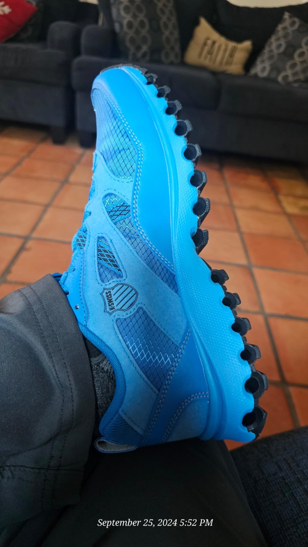 K-Swiss Men's Tubes 200 Trail Running Shoe, Mayfly/Jet Black/Turtledove, 8 - Customer Photo 2