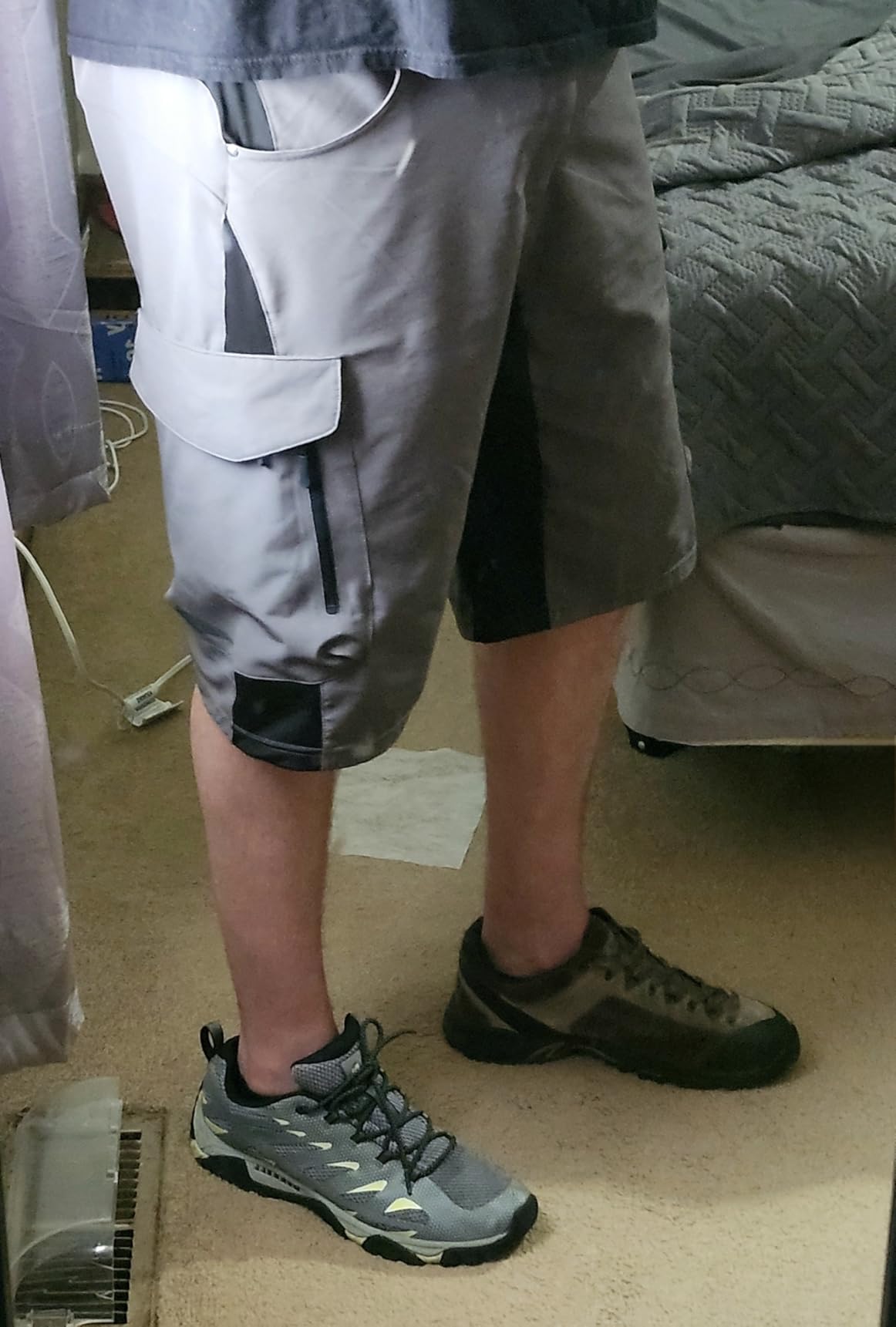 XKTTAC Men's Outdoor Quick Dry Lightweight Stretchy Shorts for Hiking, Tactical, Camping, Travel with 6 Pockets - Customer Photo 2