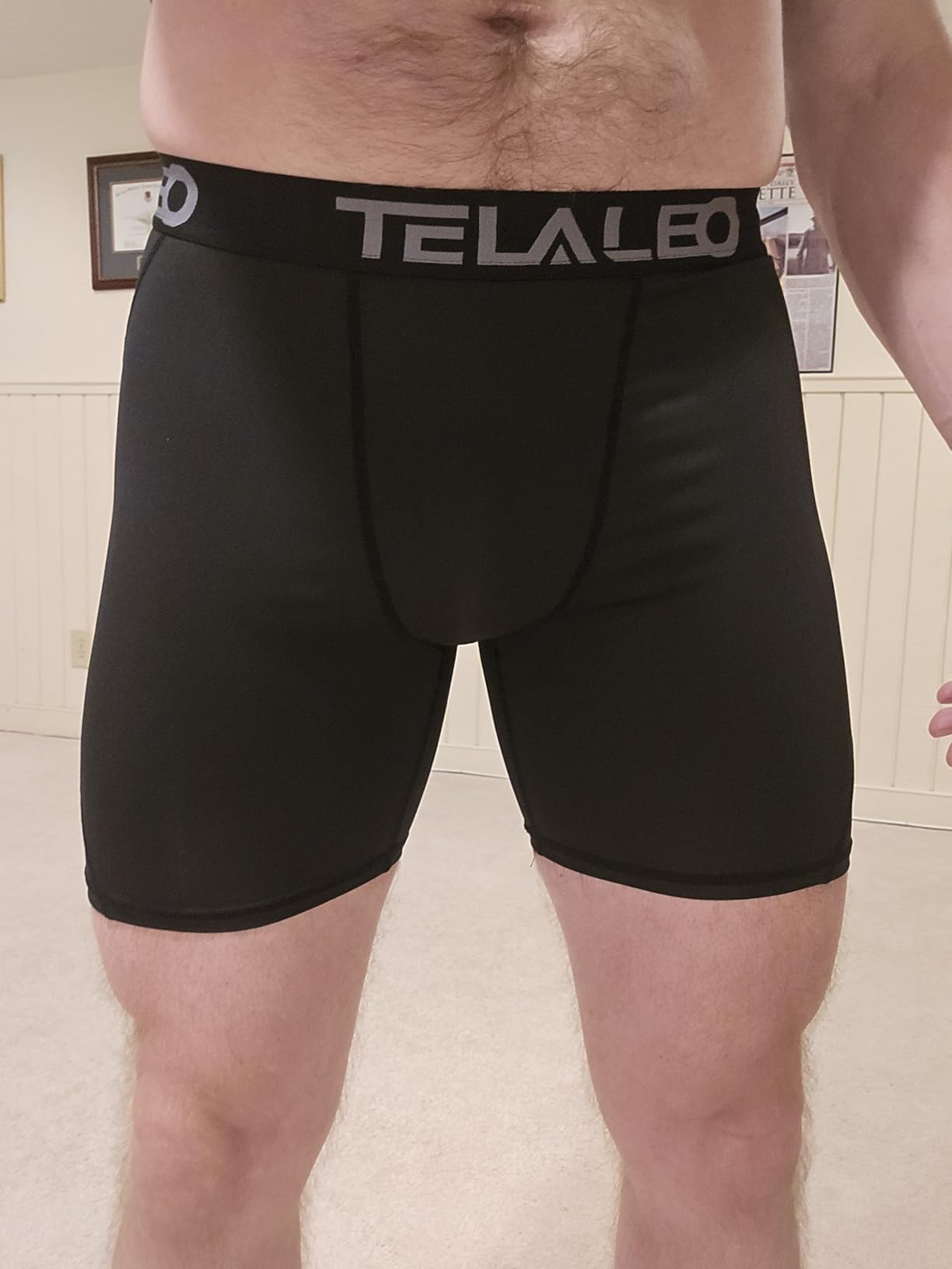 TELALEO 6 or 5 Pack Compression Shorts for Men Spandex Sport Shorts Athletic Workout Running Performance Baselayer Underwear - Customer Photo 1