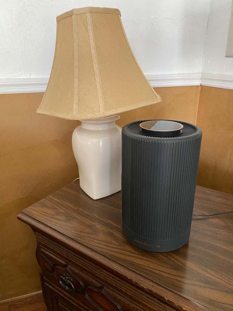 Jafanda Air Purifiers for Home Bedroom, True HEPA 13 Coverage 450 sqft, 22 dB Portable Air Cleaner, Effectively Remove Pollen Dust and Odor to Prevent Seasonal Air Diseases, Night Light - Customer Photo 2
