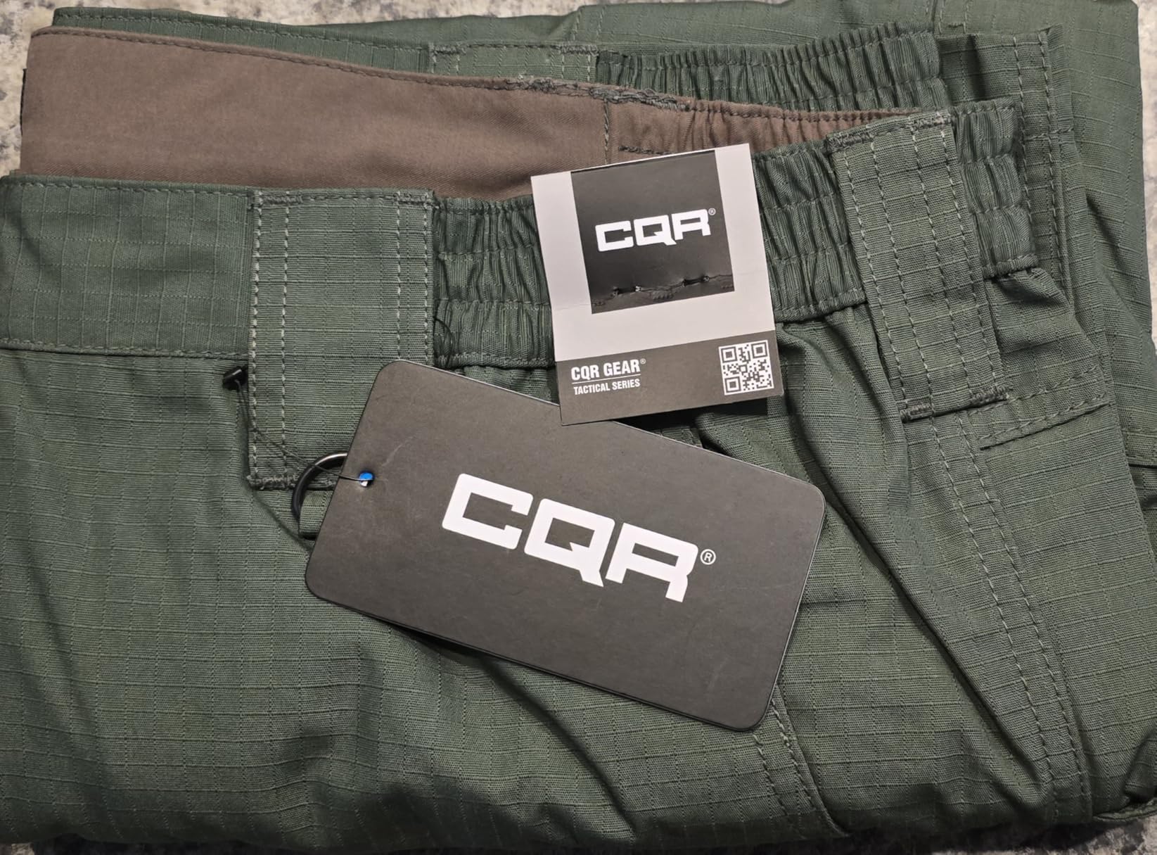 CQR Men's Tactical Pants, Water Resistant Ripstop Cargo Pants, Lightweight EDC Work Hiking Pants, Outdoor Apparel - Customer Photo 3