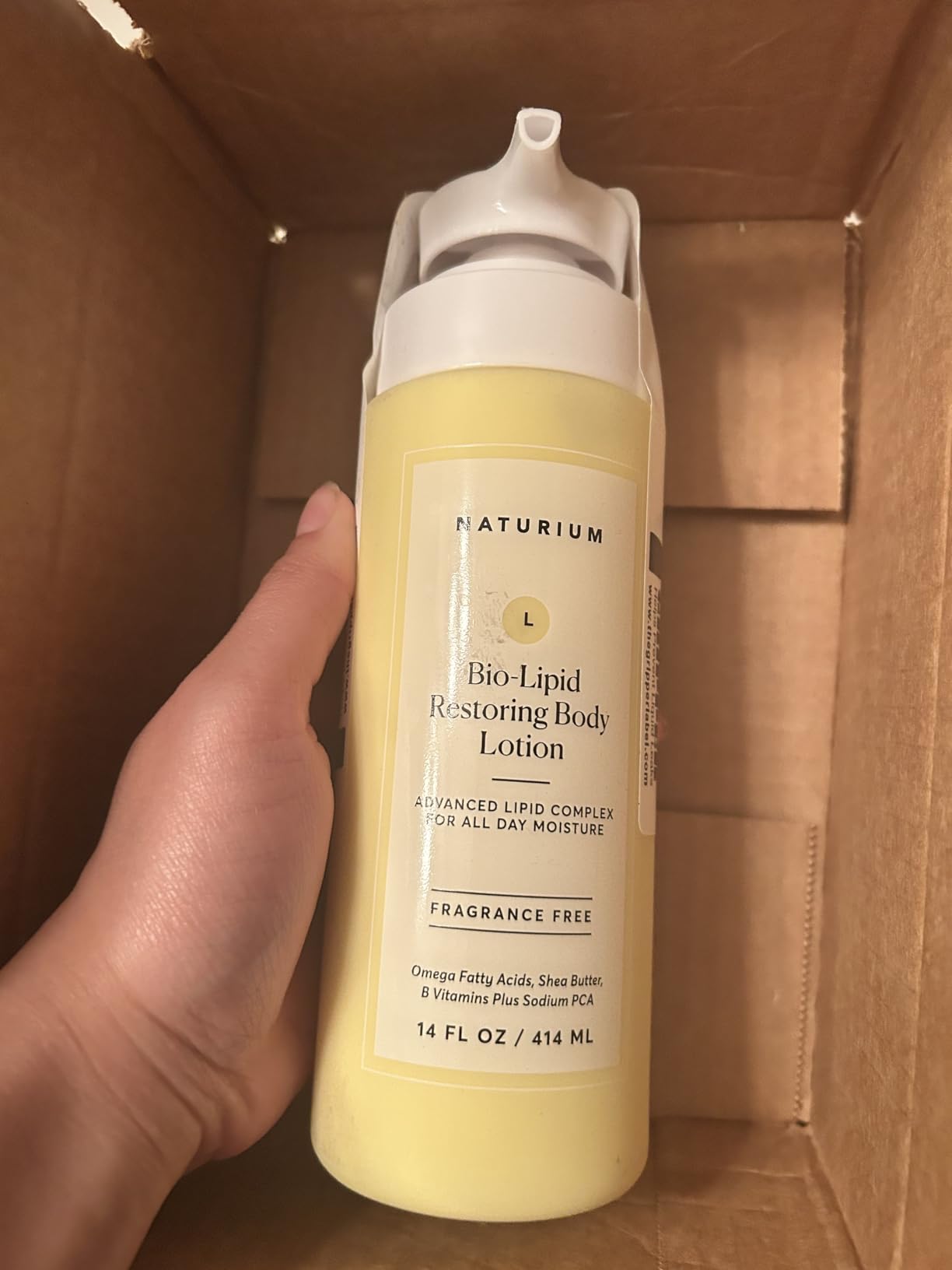 Naturium Bio-Lipid Restoring Moisturizing Body Lotion with Shea Butter, Fragrance Free, 14 oz Customer Review Naturium Bio-Lipid Restoring Moisturizing Body Lotion with Shea Butter, Fragrance Free, 14 oz - Customer Photo 1