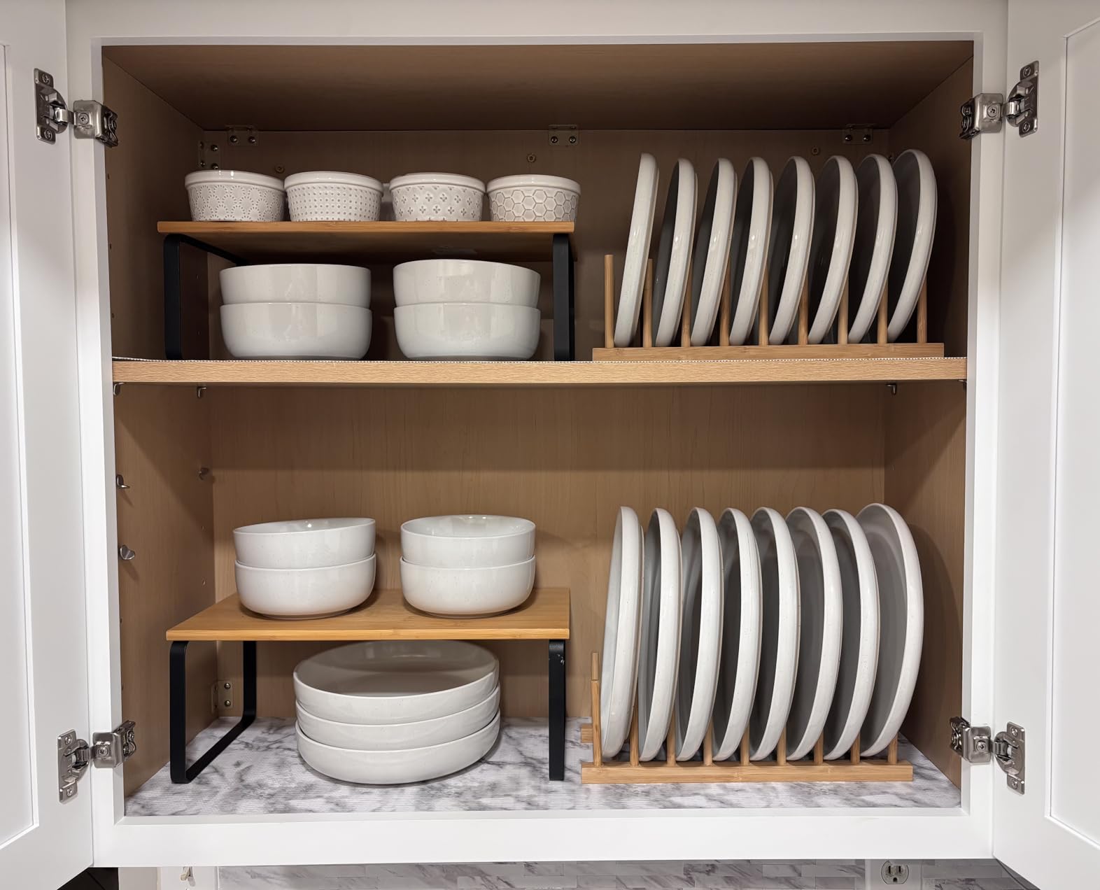 Famiware Milkyway Plates and Bowls Set, 12 Pieces Dinnerware Sets, Dishes Set for 4, White - Customer Photo 1