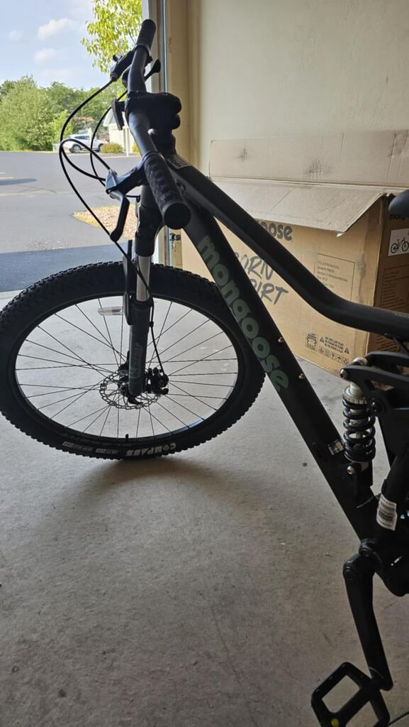 Mongoose Impasse 1.0, 2.0 or 3.0 Mountain Bike, 27.5 or 29 Inch Bike for Men and Women, 7, 8 or 9 Speed, Aluminum Frame, Suspension Fork, Trigger Shifter, Hydraulic or Mechanical Disc Brakes Customer Review Mongoose Impasse 1.0, 2.0 or 3.0 Mountain Bike, 27.5 or 29 Inch Bike for Men and Women, 7, 8 or 9 Speed, Aluminum Frame, Suspension Fork, Trigger Shifter, Hydraulic or Mechanical Disc Brakes - Customer Photo 1