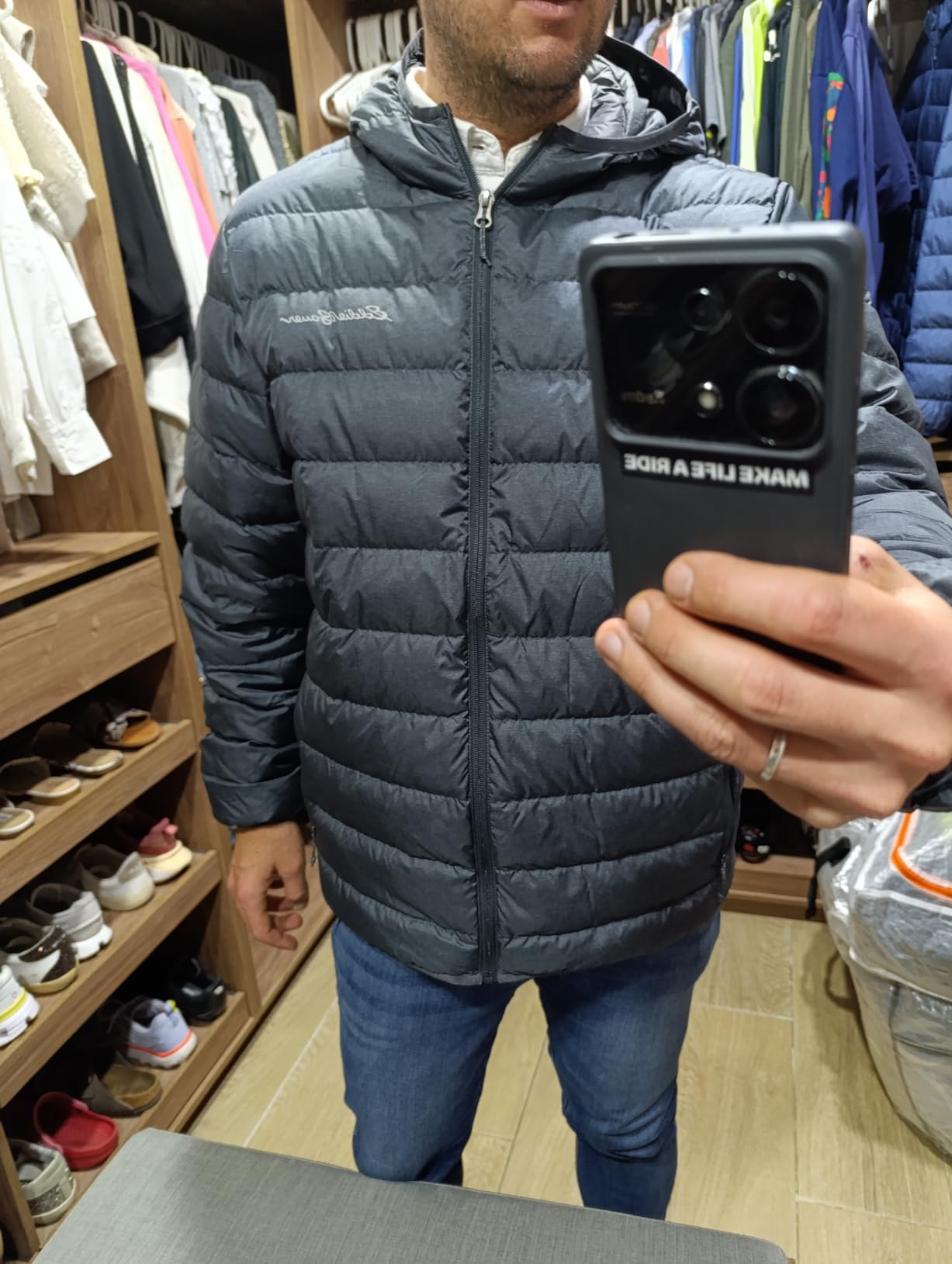 Eddie Bauer Men's CirrusLite Hooded Down Jacket - Customer Photo 2