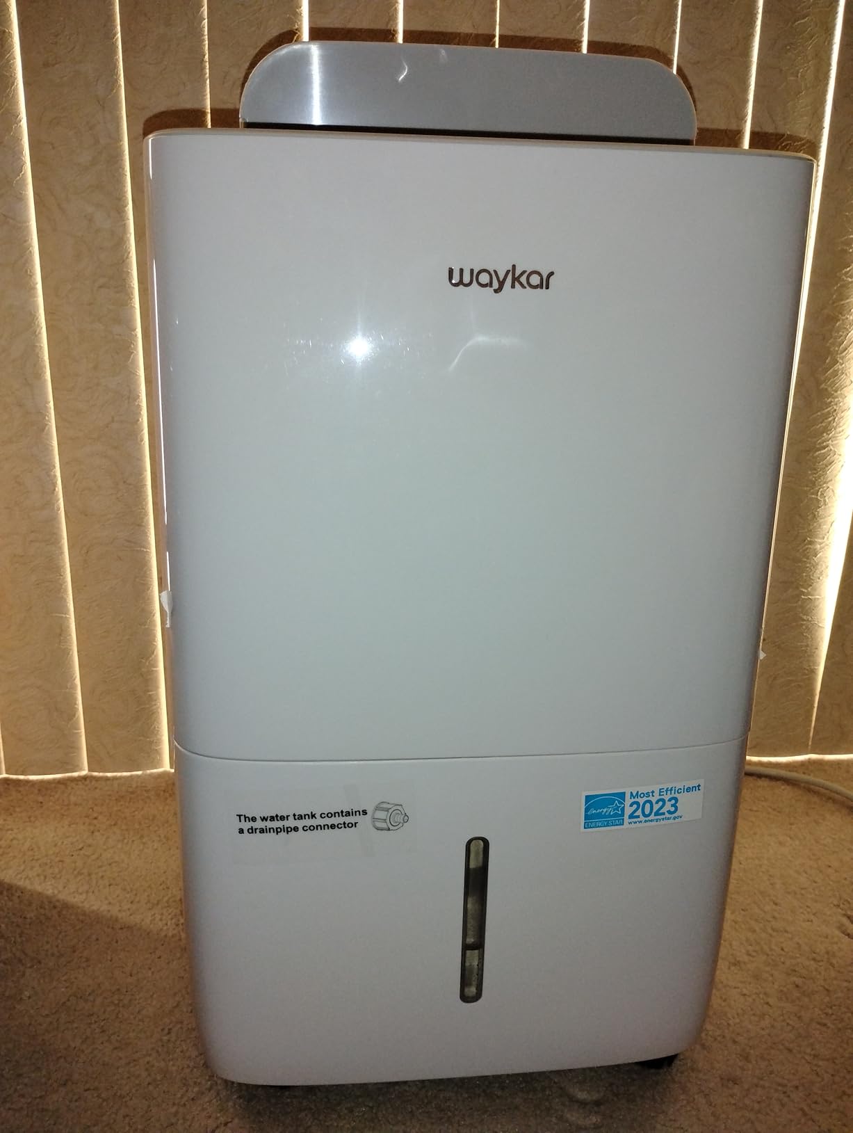 Waykar 80 Pints 2025 Energy Star Dehumidifier for Spaces up to 5,000 Sq. Ft for Basement and Home, Large Room with Drain Hose and 1.14 Gallons Water Tank - Customer Photo 4