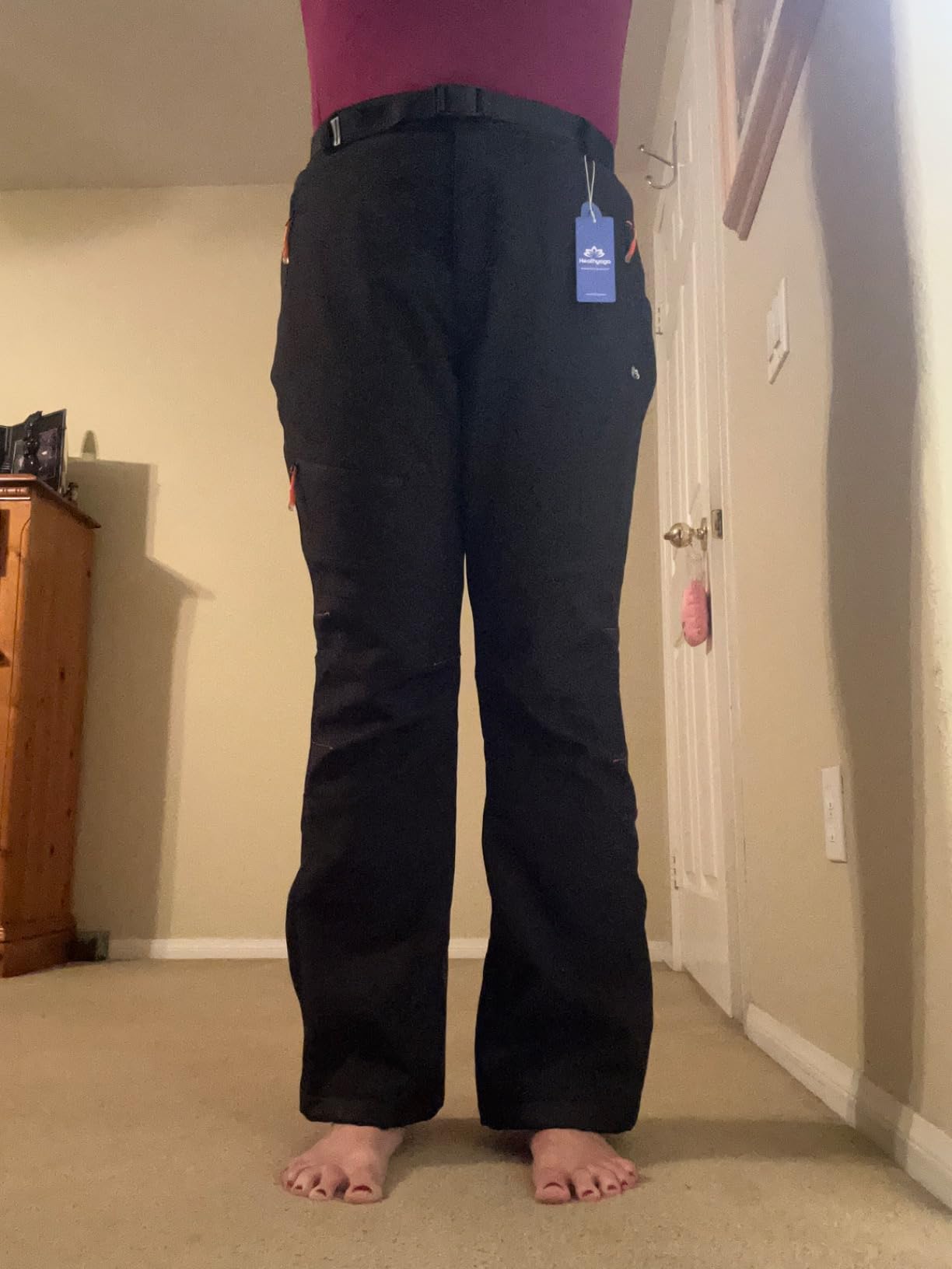 Heathyoga Snow Ski Pants Women Waterproof Softshell Insulated Fleece Lined Snowboard Pants Hiking Pants for Winter Outdoor Customer Review Heathyoga Snow Ski Pants Women Waterproof Softshell Insulated Fleece Lined Snowboard Pants Hiking Pants for Winter Outdoor - Customer Photo 2