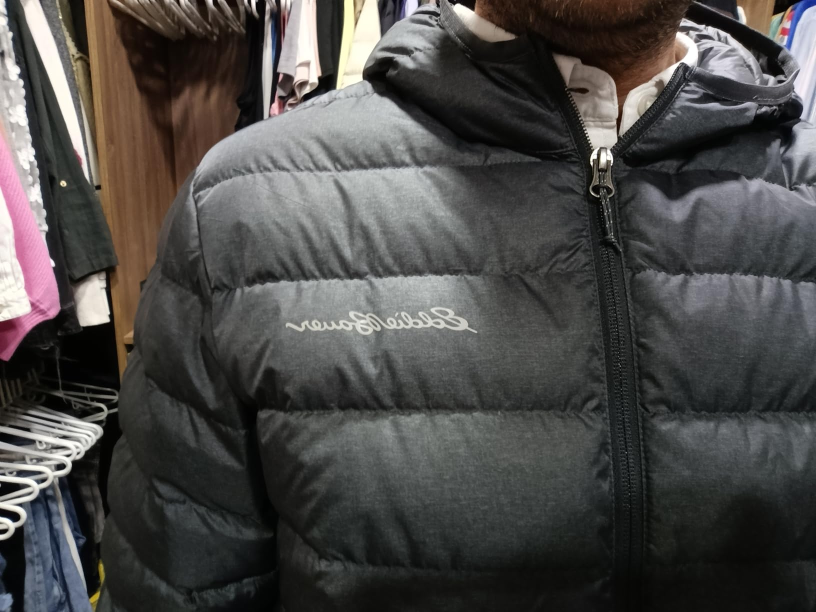 Eddie Bauer Men's CirrusLite Hooded Down Jacket Customer Review Eddie Bauer Men's CirrusLite Hooded Down Jacket - Customer Photo 1