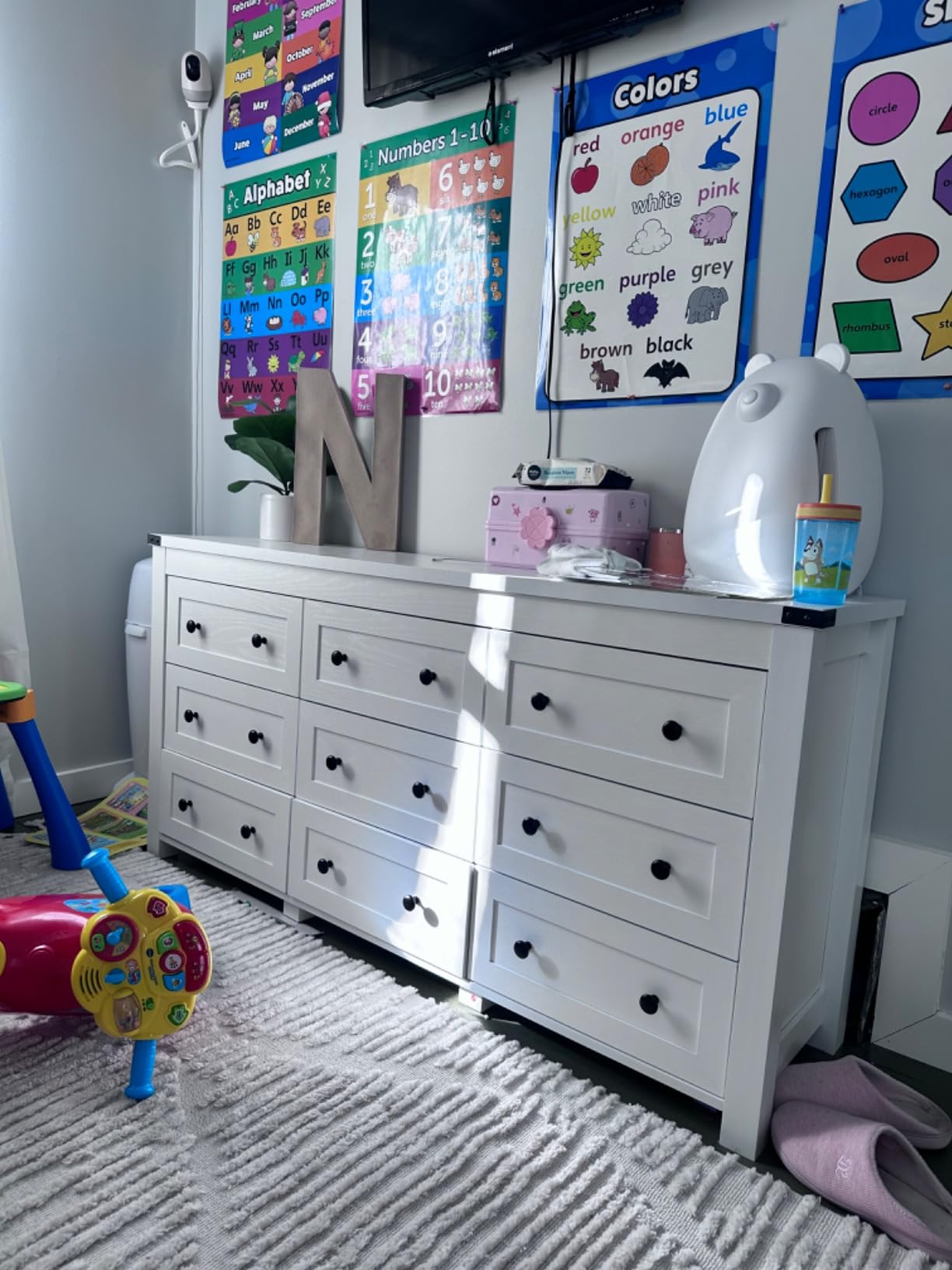 Pure Enrichment PureBaby Kids Bear Air True HEPA Air Purifier - 4 Stage Air Filtration, UV-C Light, & Night Light for Medium-Large Rooms - Baby Nurseries, Kid Bedrooms (Sweet Oat) - Customer Photo 1