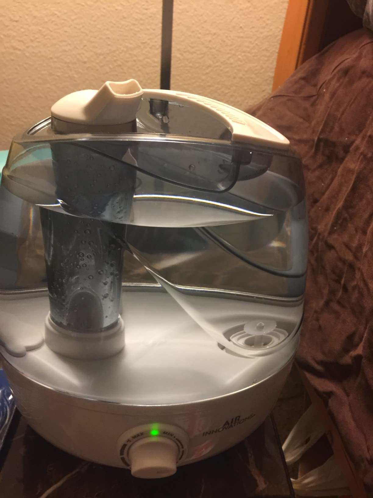 Air Innovations AI-103 Ultrasonic Cool Mist Humidifier for Bedroom – Quiet Cool Mist Diffuser with 2.5L Tank, 23-Hour Runtime, Auto Shut-Off, 360° Nozzle – Ideal for Home, Dorm, & Apartment Essentials - Customer Photo 2