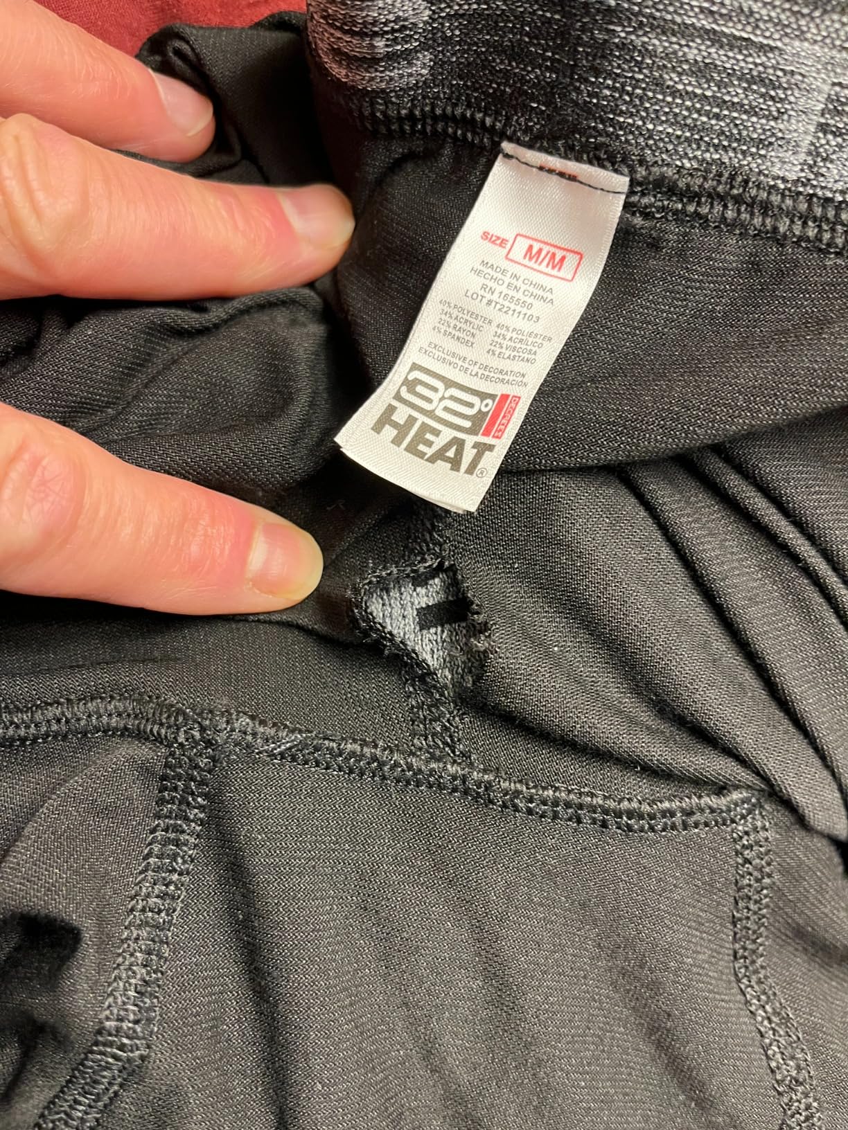 32 Degrees Men's Lightweight Baselayer Legging | Form Fitting | 4-Way Stretch | Thermal - Customer Photo 2