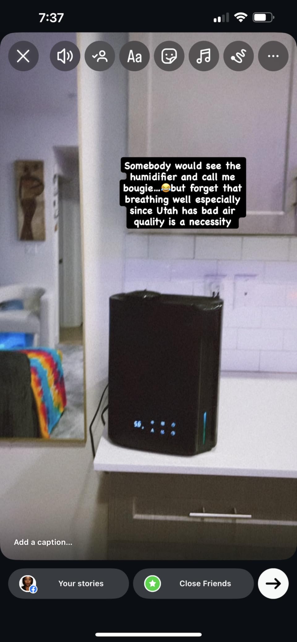 BREEZOME 6L Humidifiers for Bedroom Large Room & Essential Oil Diffuser, Ultrasonic Top Fill Cool Mist Humidifiers for Baby, Plants, Nursery Last up to 60 Hours, Smart Humidistat Control, Quiet, Black - Customer Photo 2