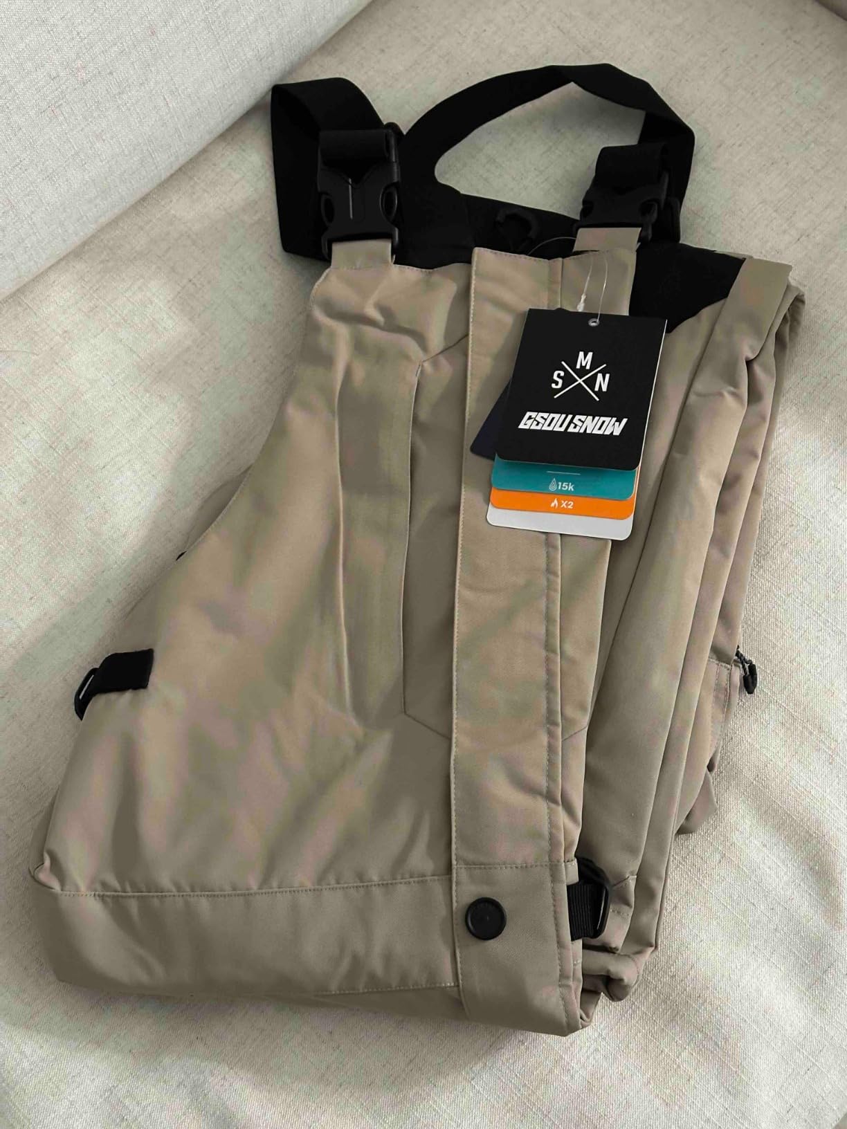 GSOU SNOW Snowboard Bibs Mens Ski Bibs Overalls Snow Pants Womens Waterproof Insulated Sport - Customer Photo 1