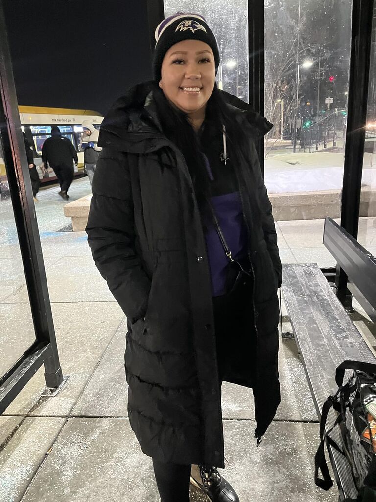 IKAZZ Women's Winter Coats, Thickened Warm Insulated Vegan Down Long Parka Jacket with Hood - Customer Photo 1