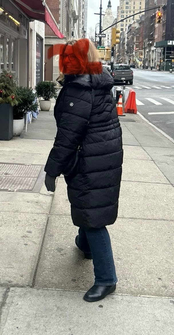 IKAZZ Women's Winter Coats, Thickened Warm Insulated Vegan Down Long Parka Jacket with Hood - Customer Photo 2