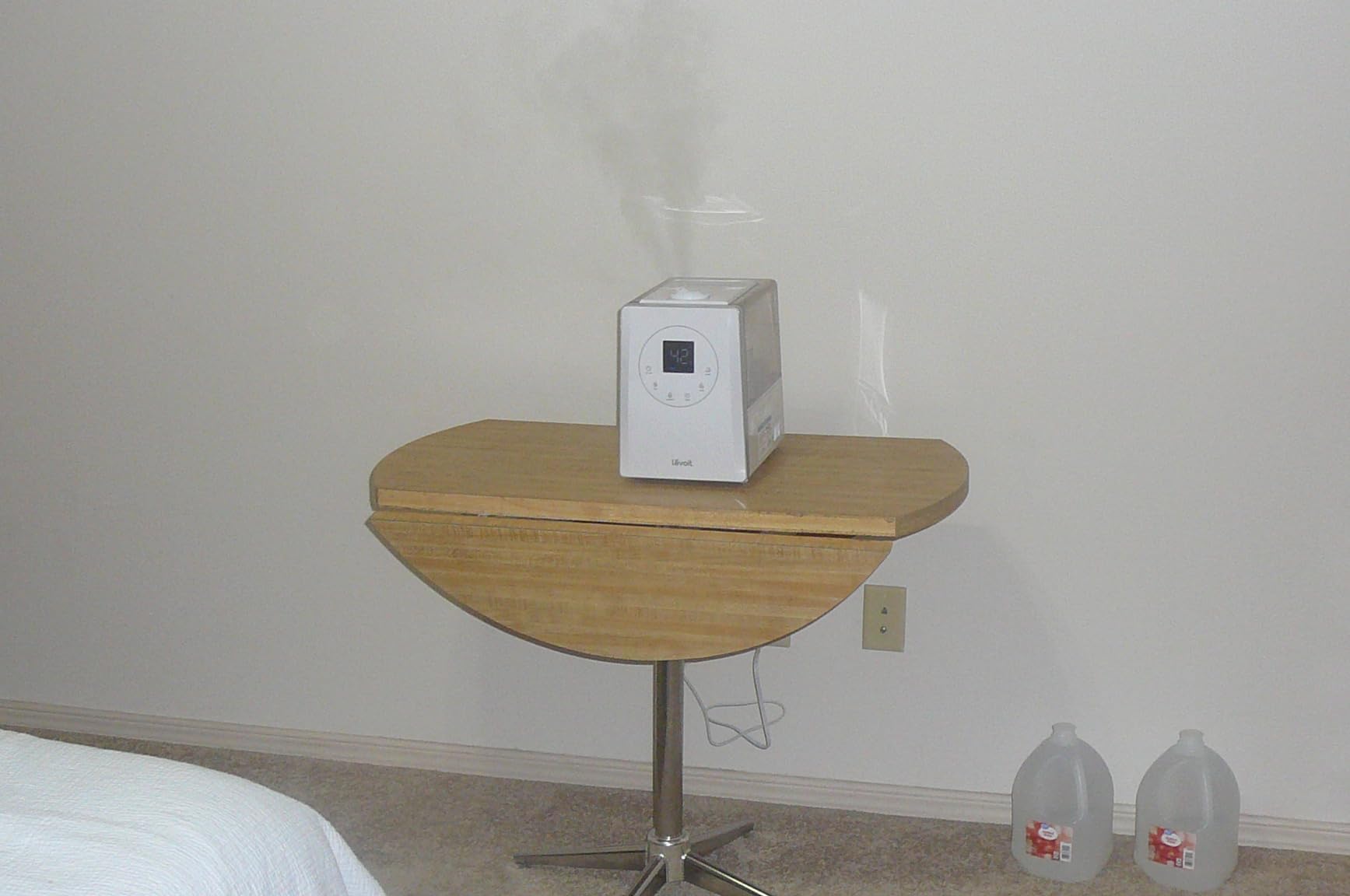 LEVOIT OasisMist 1000S (10L) Smart Humidifier for Home Large Room Bedroom, Last 100 Hours Suitable for Indoor Plant, Cover up to 600ft², Easy Top Fill, Remoter & Voice Control, Auto Mode, Quiet, White - Customer Photo 2