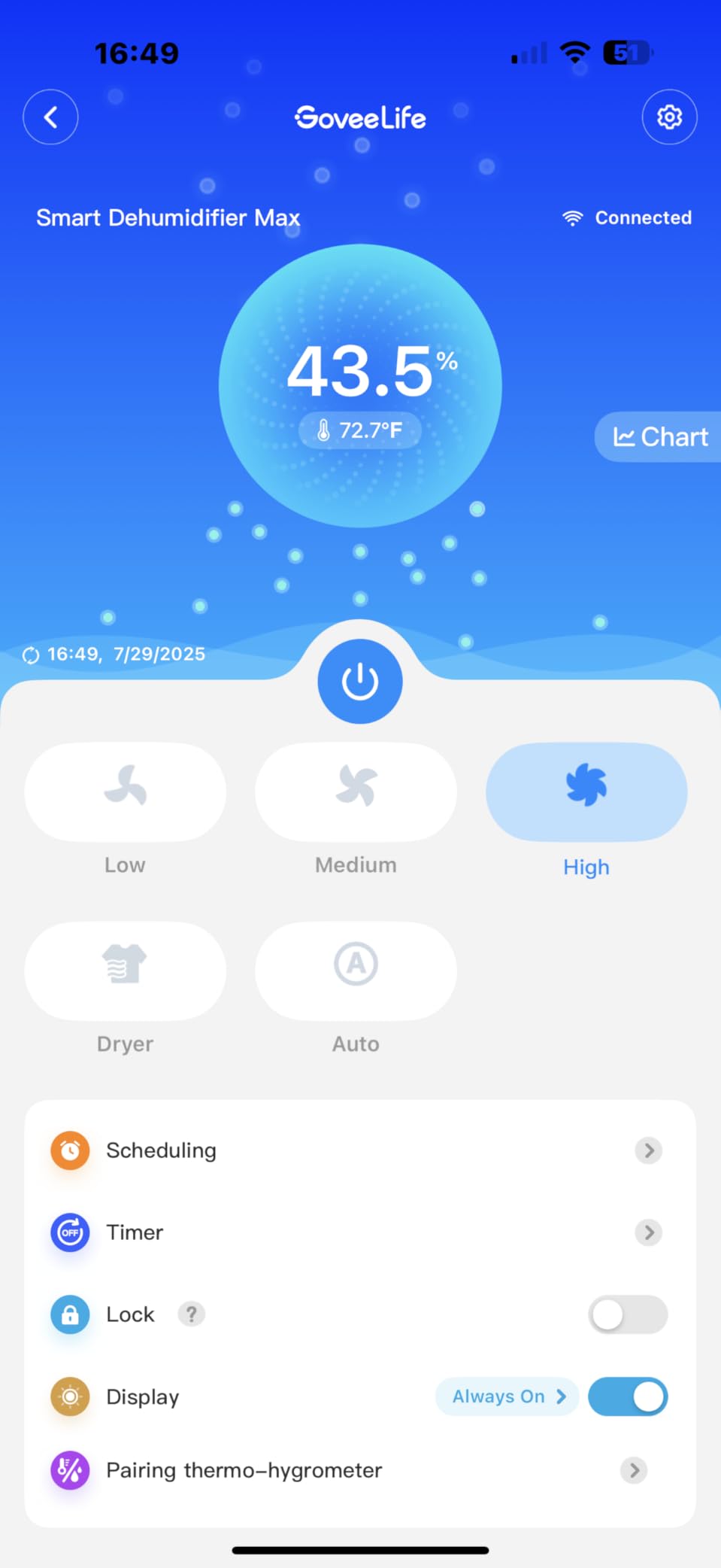 GoveeLife Dehumidifier for Home 4,500 Sq.Ft, 50 to 137 Pint Smart Auto Humidity Control, Drain Hose, 2.0Gal Bucket, Compressor Dehumidifiers for Basement with Auto Shut Off, Bathroom, Bedroom, Garage - Customer Photo 1
