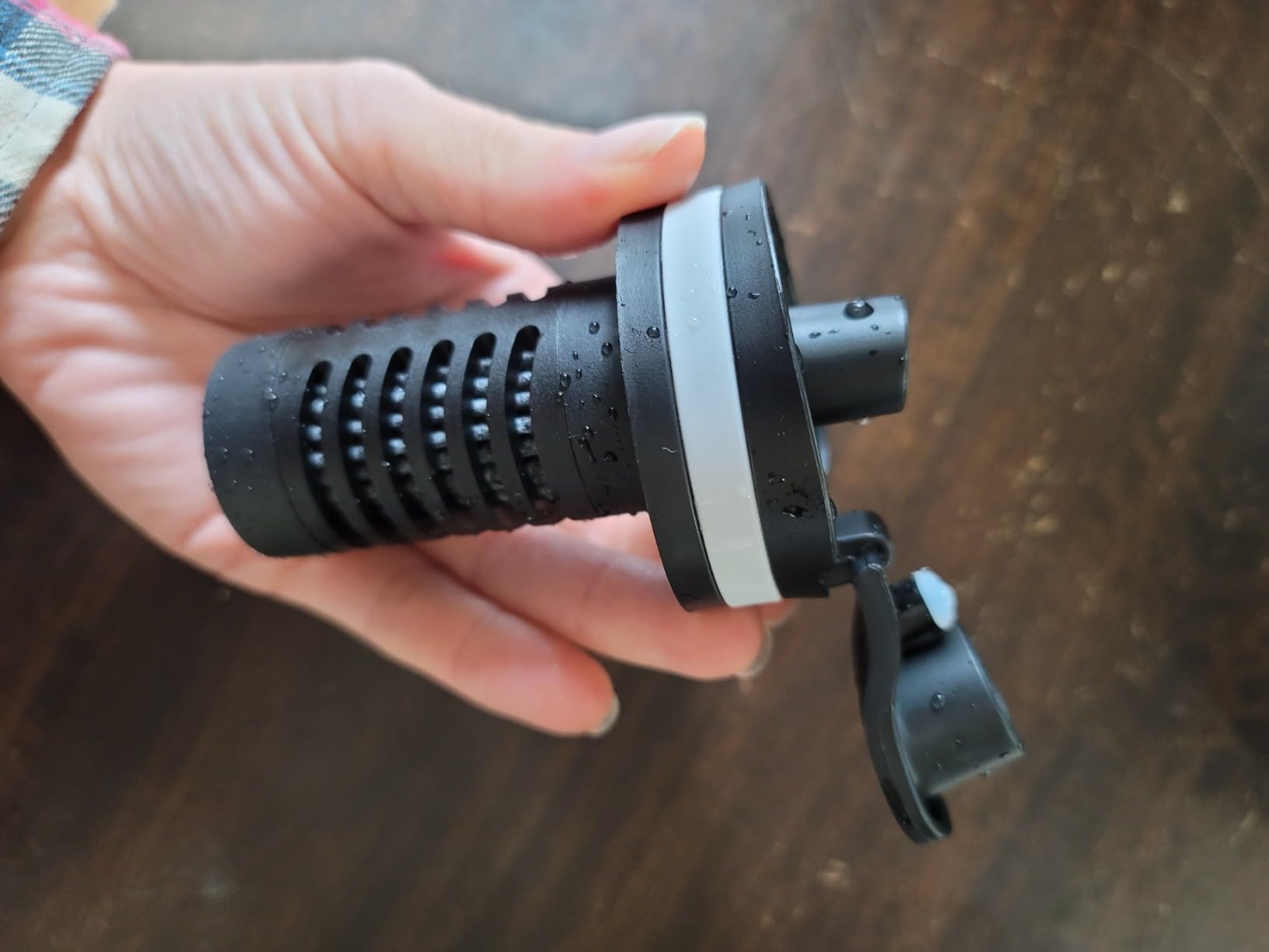 Water Filter Bottle for Hiking - 18.5oz/55cl Compact Outdoor Water Purifier for Backpacking - Eco-Friendly Bioplastic, Leakproof, Small Size - Customer Photo 1