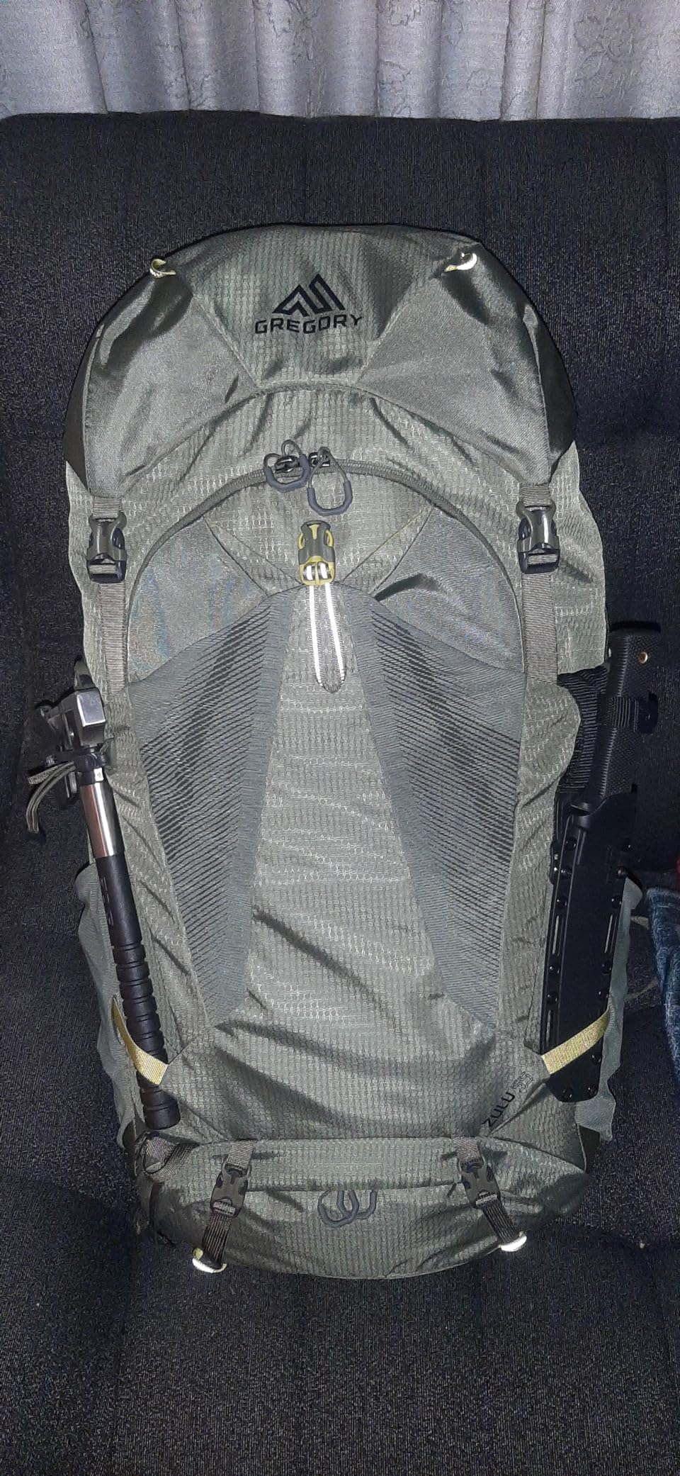 Gregory Zulu 65L Unisex Hiking/Backpacking Pack, Freefloat Hipbelt, Internal Hydration Sleeve For Water Bladder, (Reservoir Not Included), Medium/Large, Halo Blue - Customer Photo 3